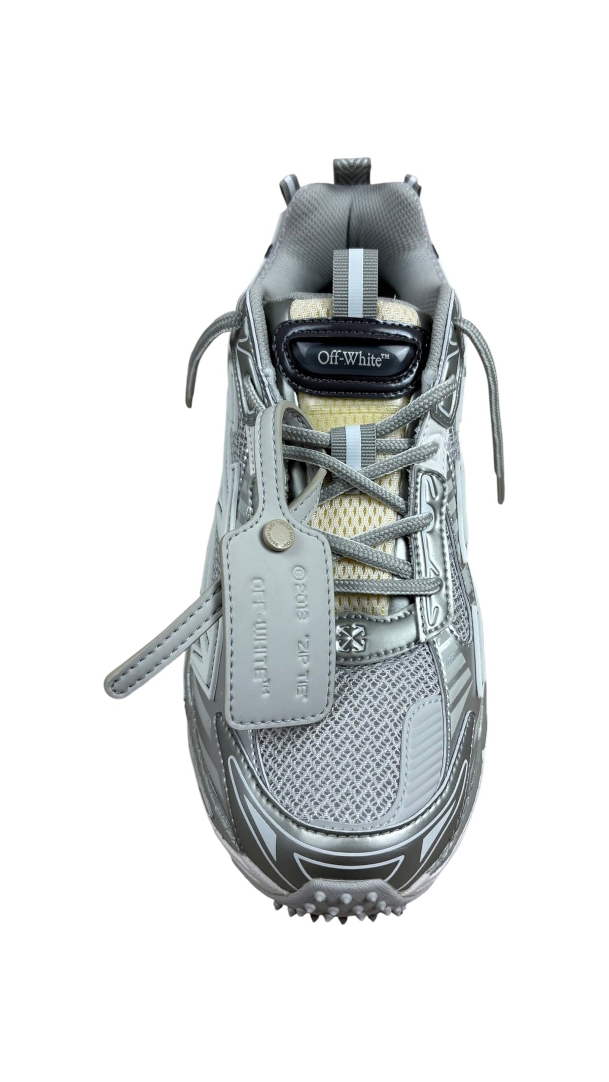 Sneakers Off-White Be Right Back gris argent neuf - vue 2/4