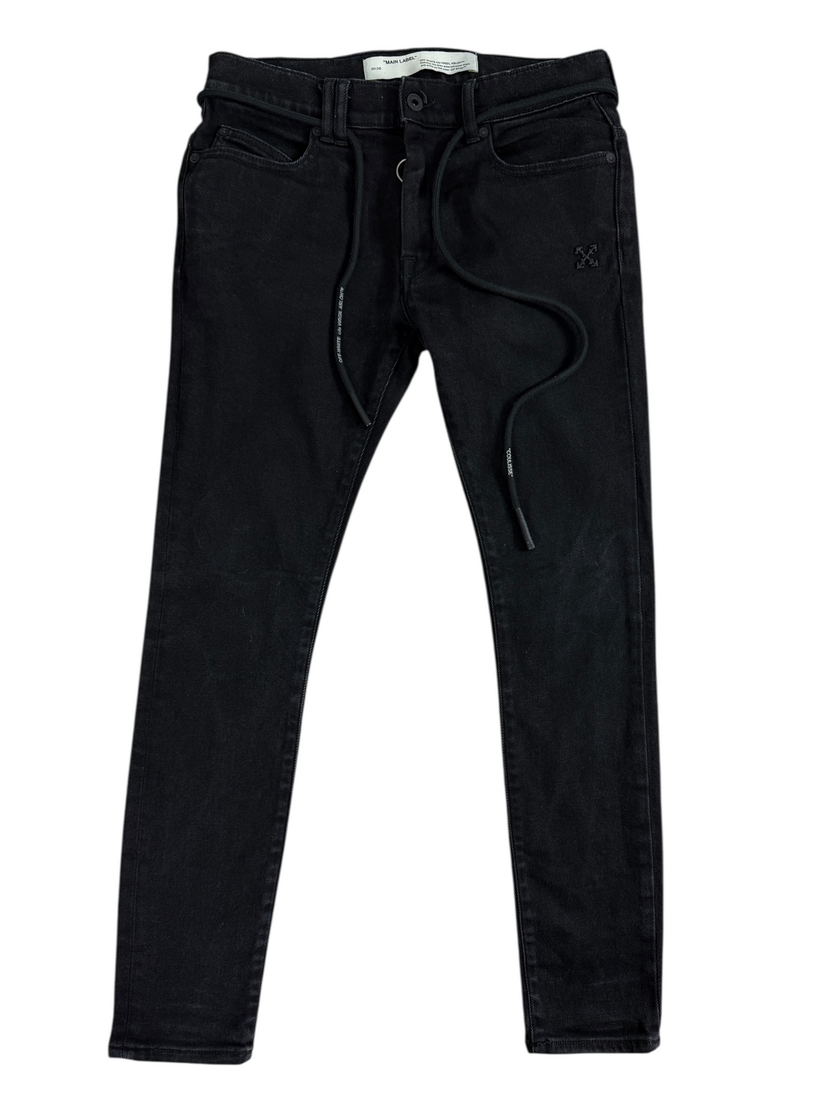 Jean Off White noir taille PANTALON 29 - Vue de face
