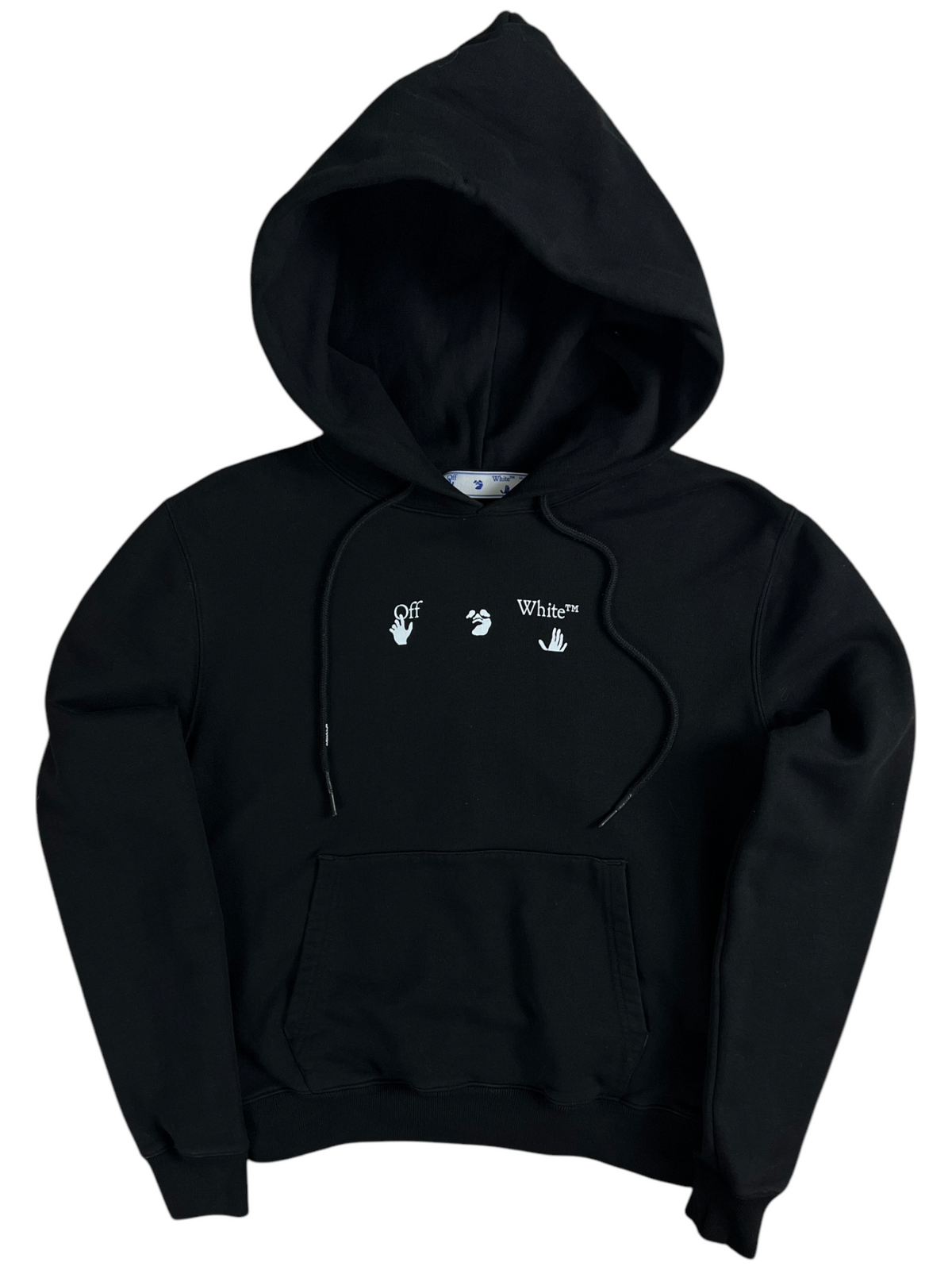 Sweat Off White noir taille S - Vue de face