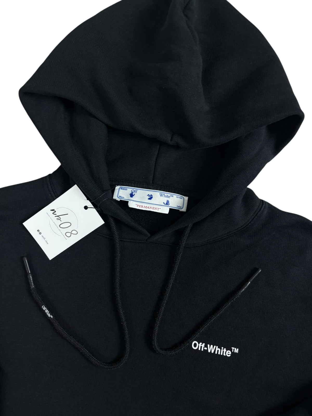 Sweat Off White noir taille XS - Vue de dos