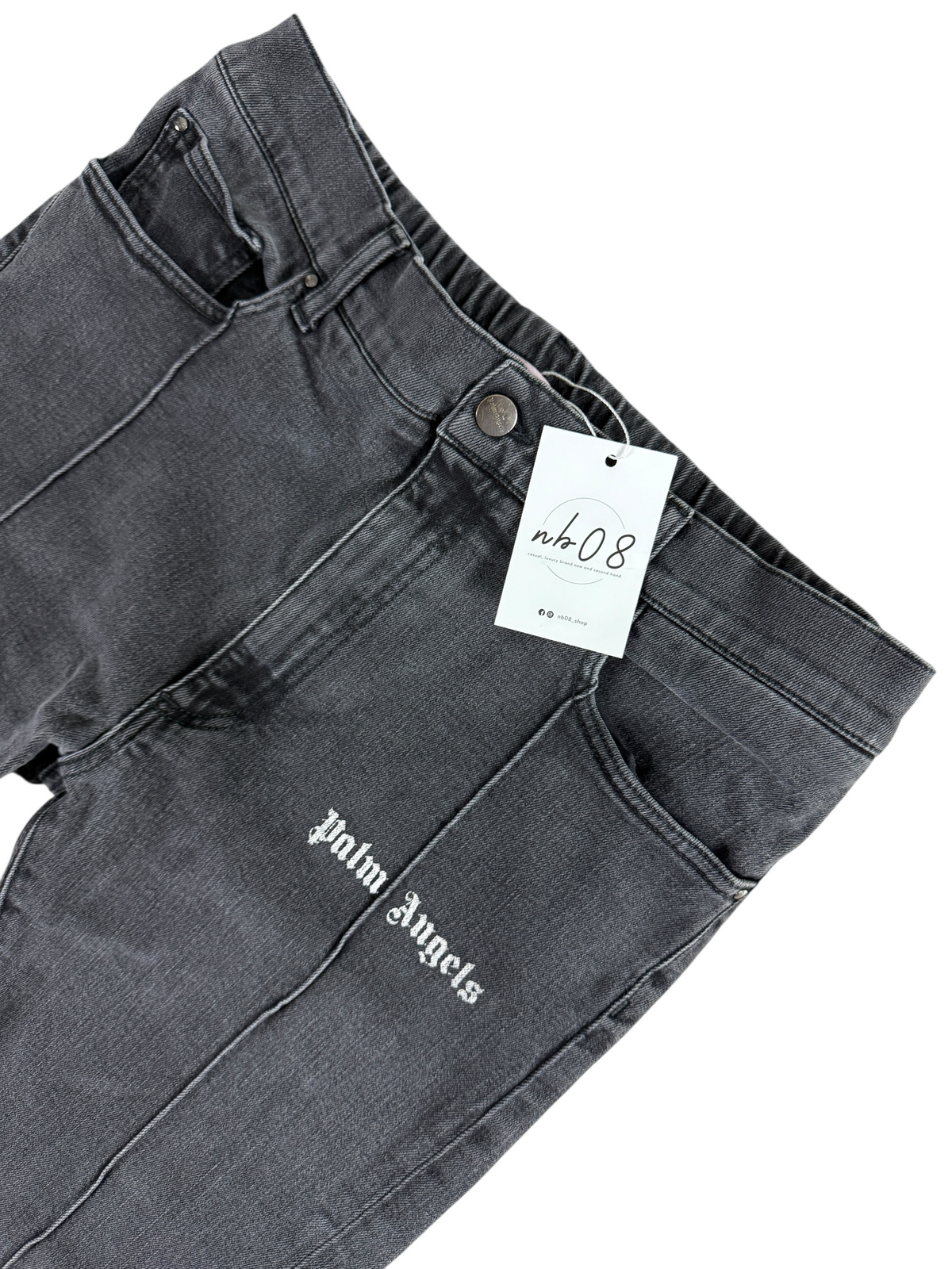 Jean Palm Angels gris taille XS - Détail