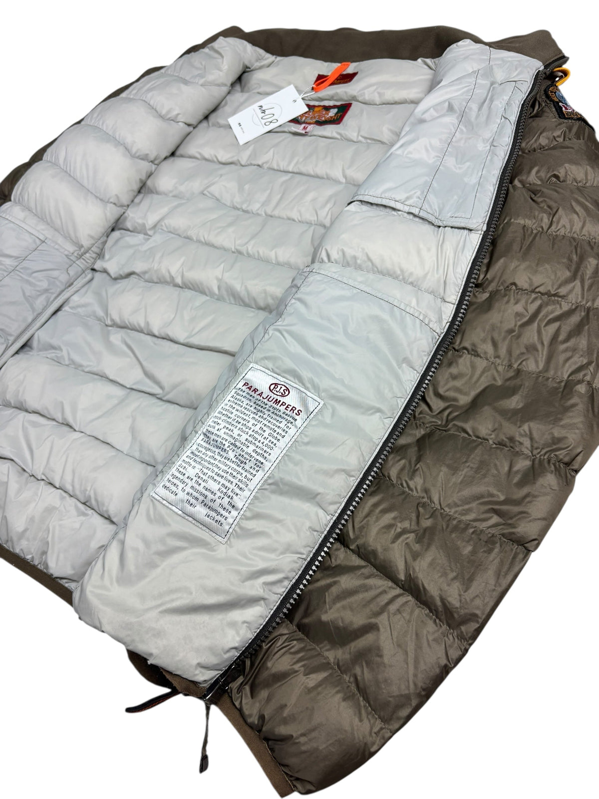Doudoune Parajumpers kaki taille M - Détail