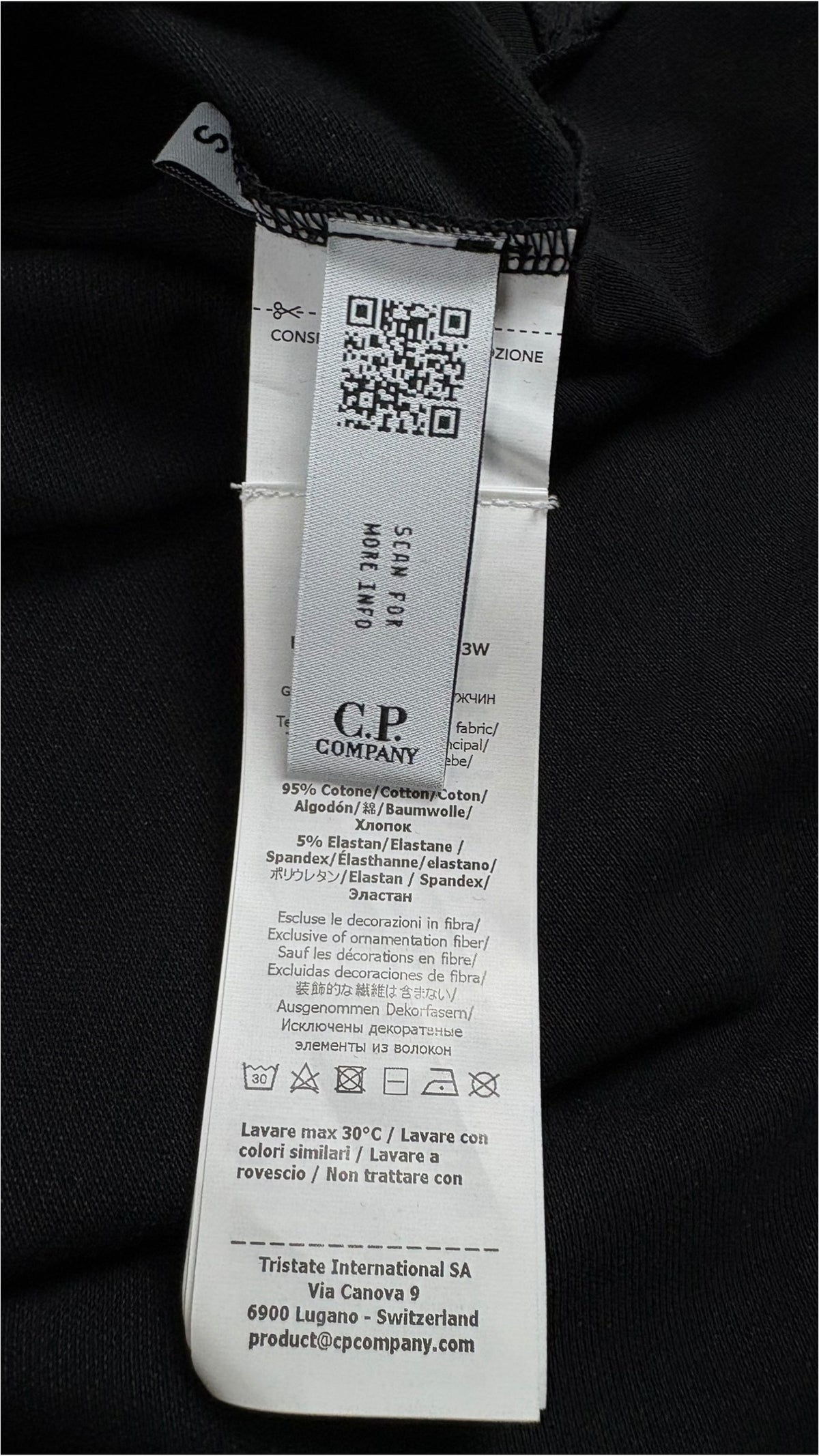 Polo C.P Company noir taille S Collection 2026 - vue 3/3