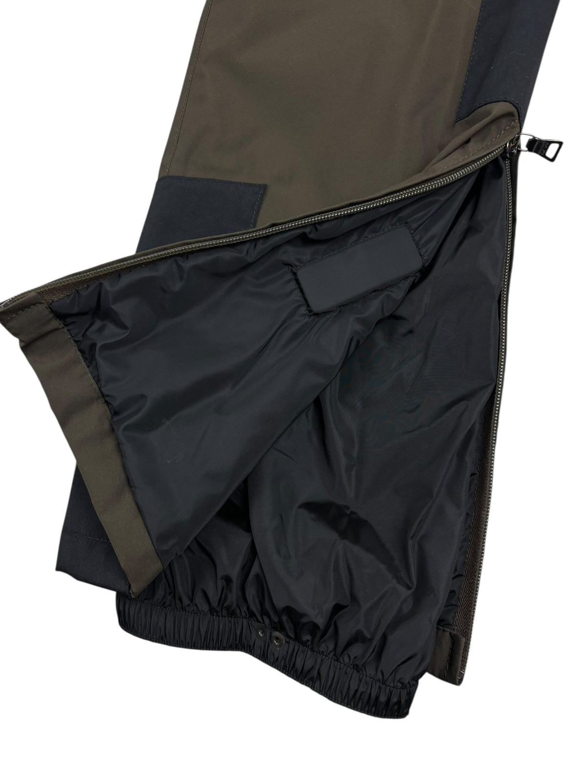Pantalon Prada marron / noir taille 48 - vue 3