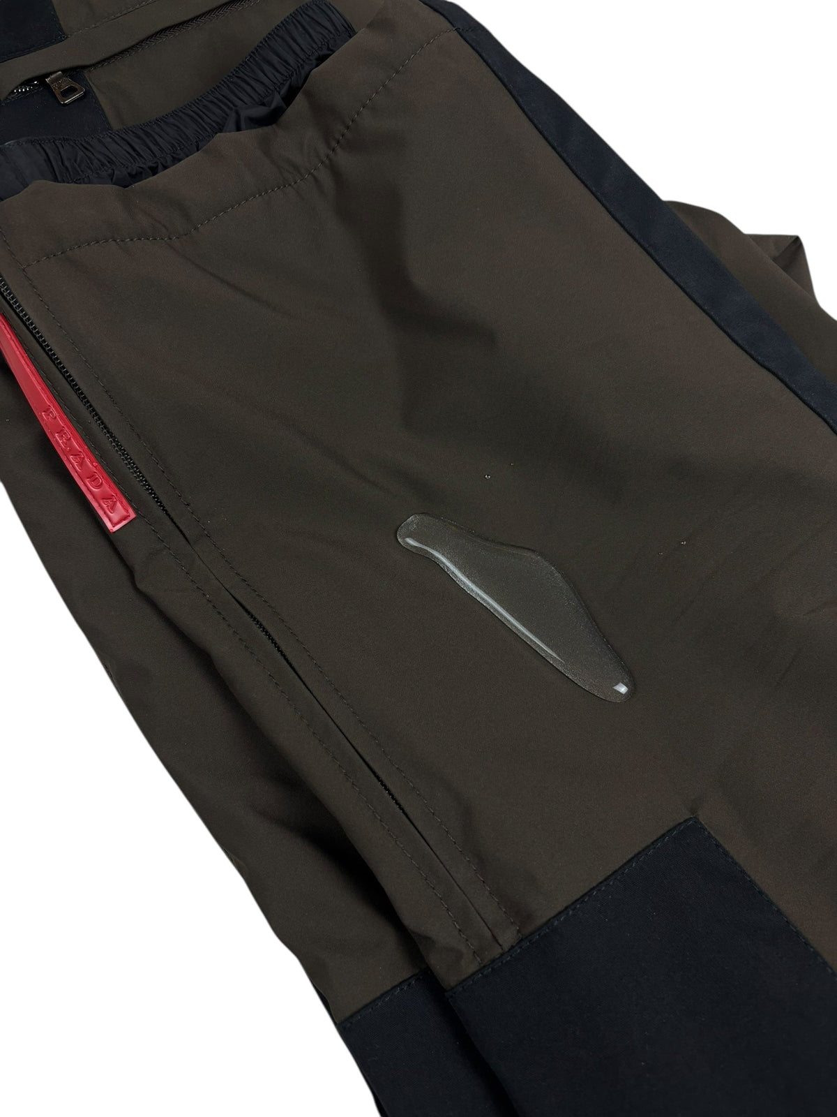 Pantalon Prada marron / noir taille 48 - vue 6