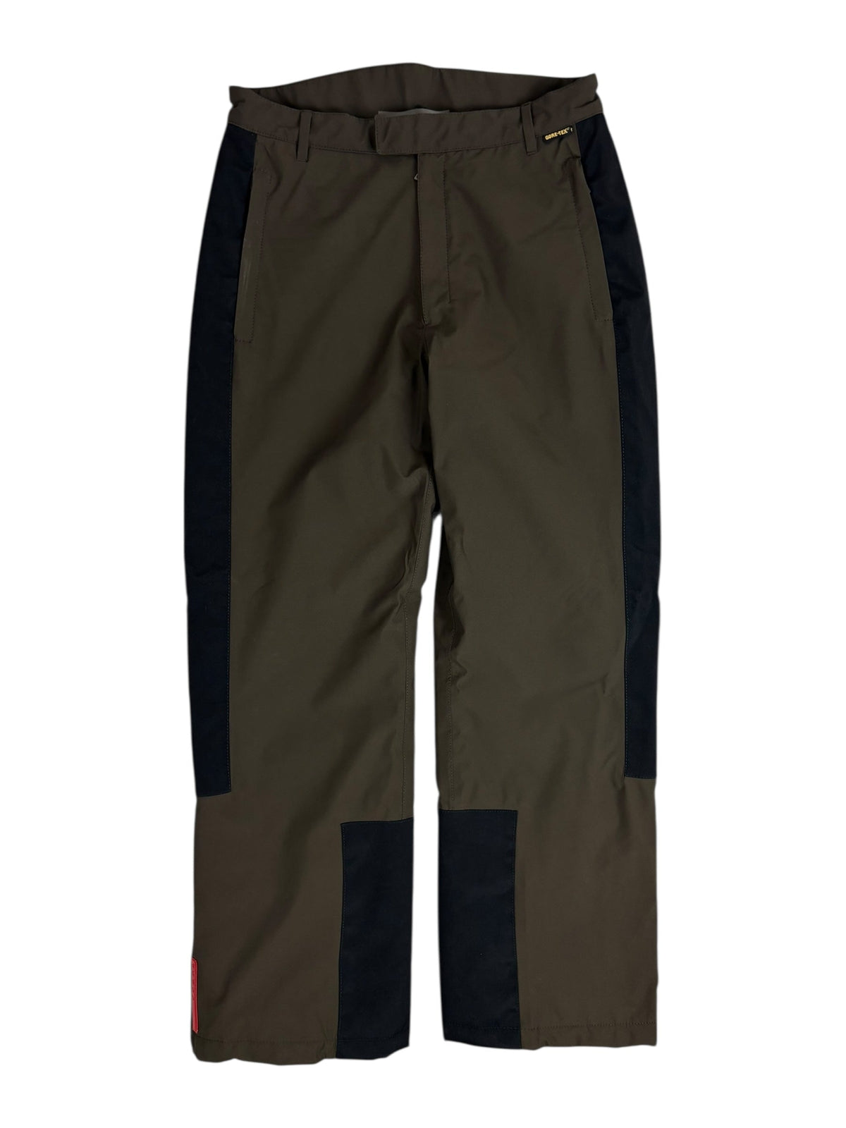 Pantalon Prada marron / noir taille 48 - vue 1