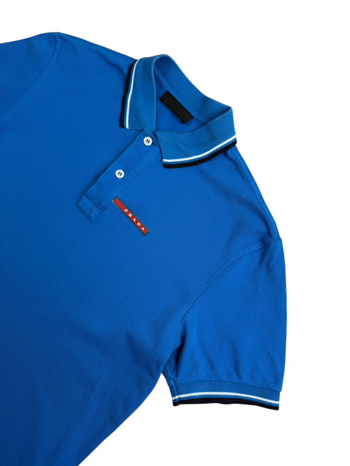 Polo Prada bleu taille S - Vue de dos