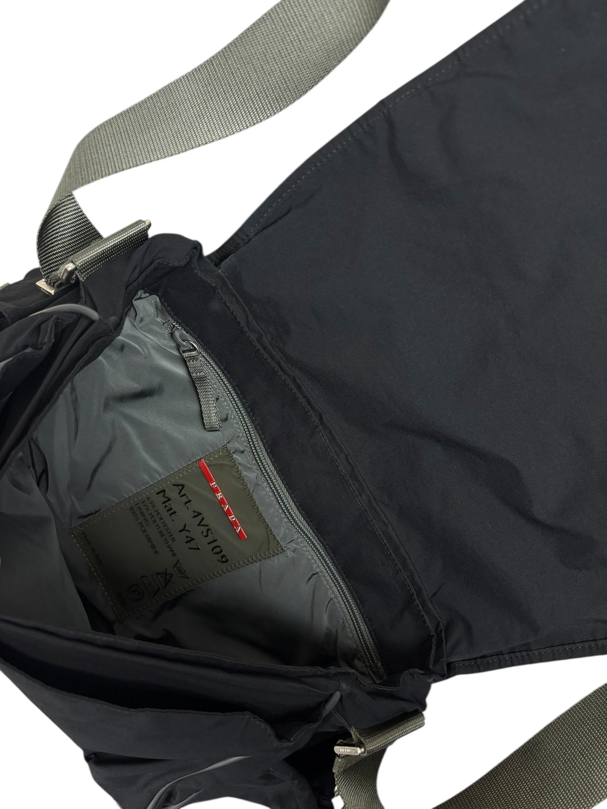Sacoche Prada noir taille UNI - Détail