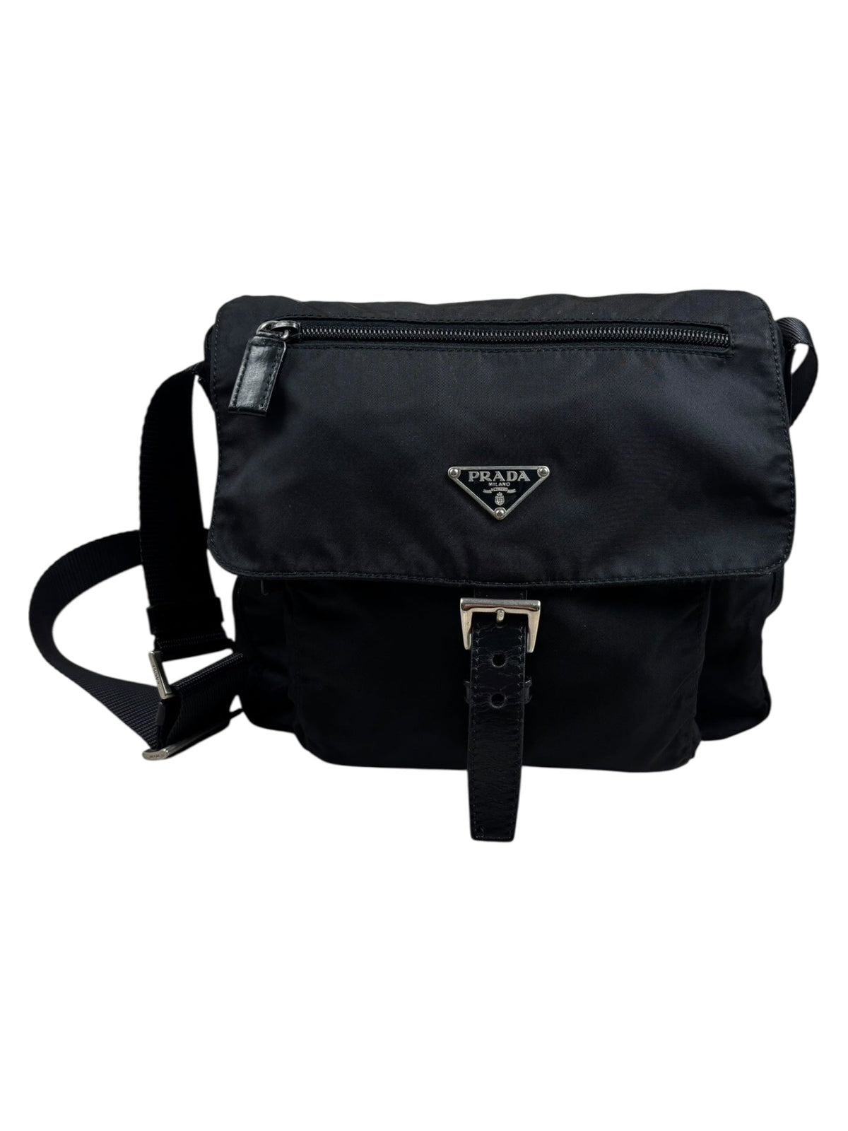 Sacoche PRADA noir taille UNI - Vue de face