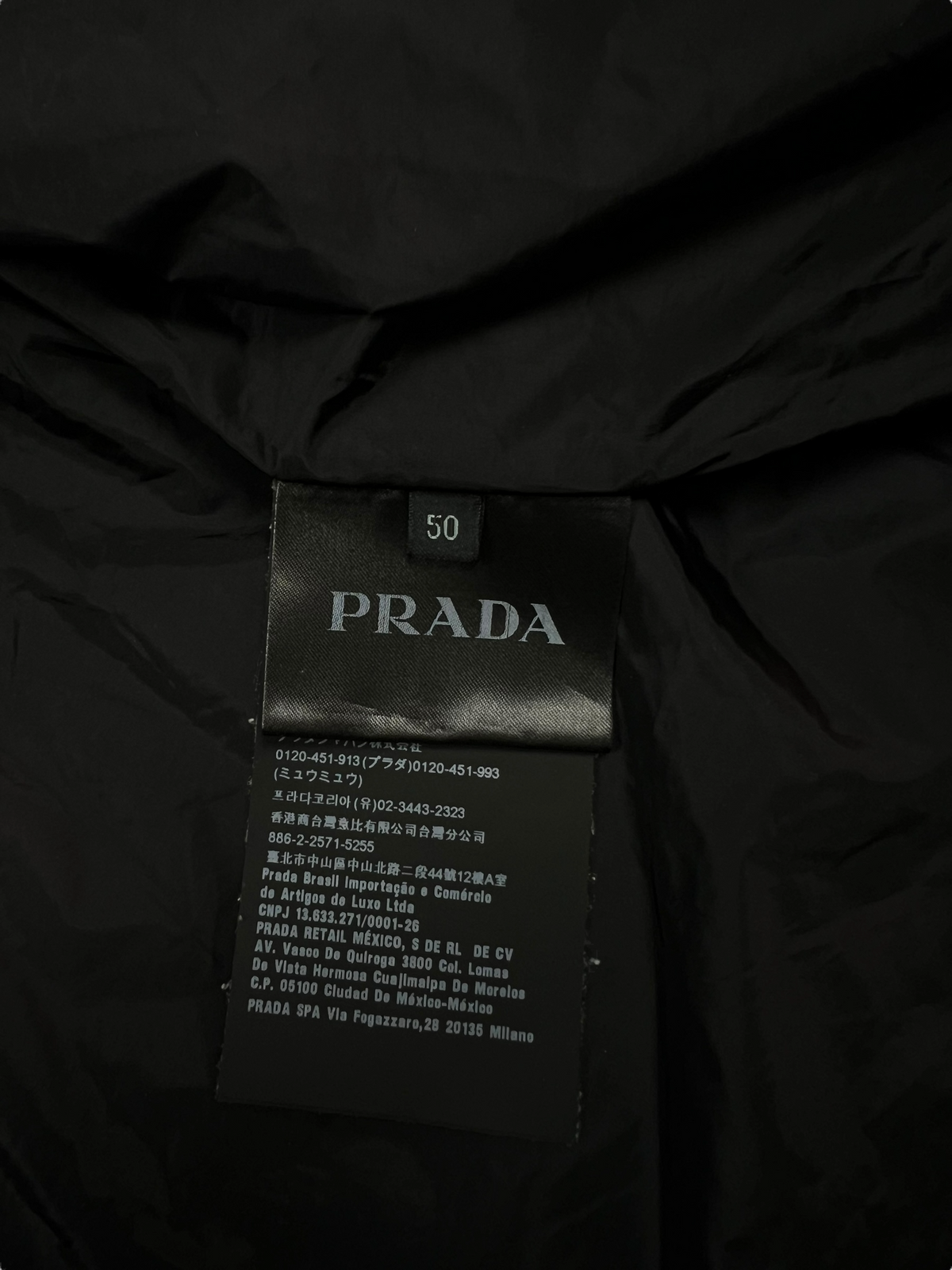 Veste Prada bleu taille L - Vue 8