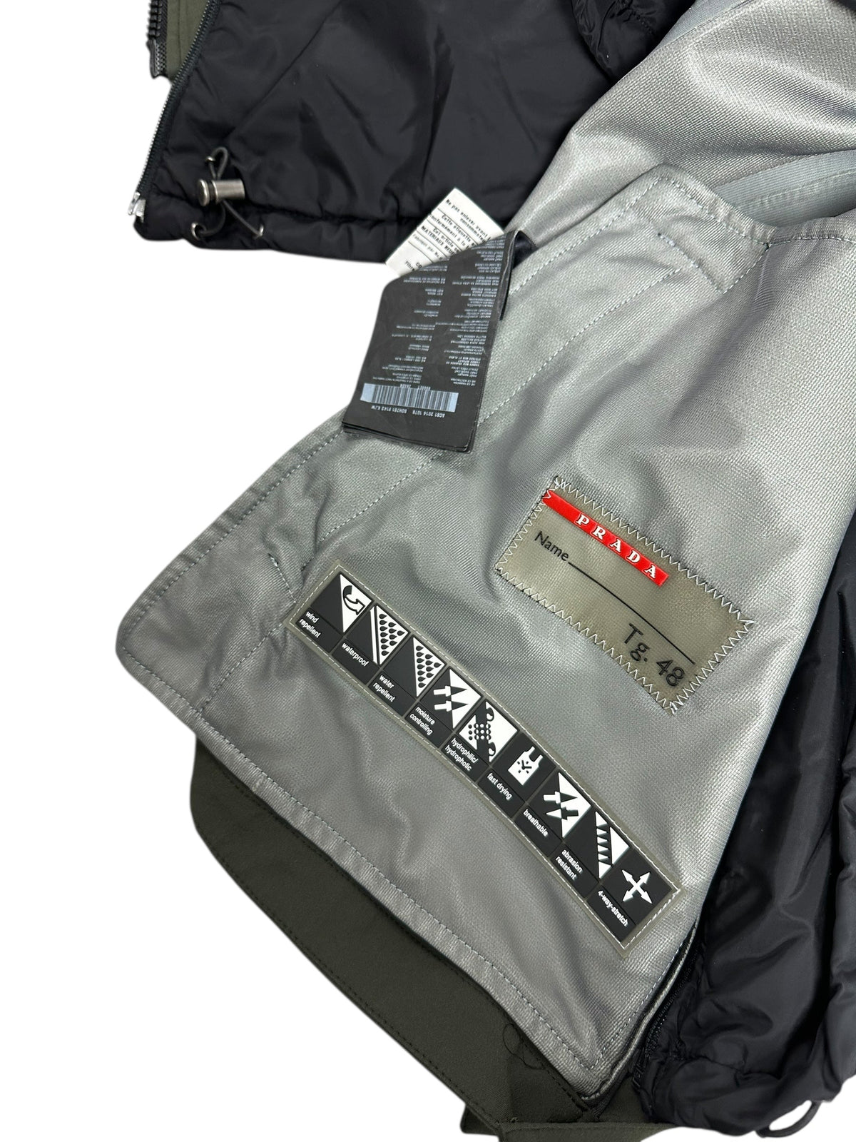 Veste Prada kaki / noir taille 48 - Vue 6