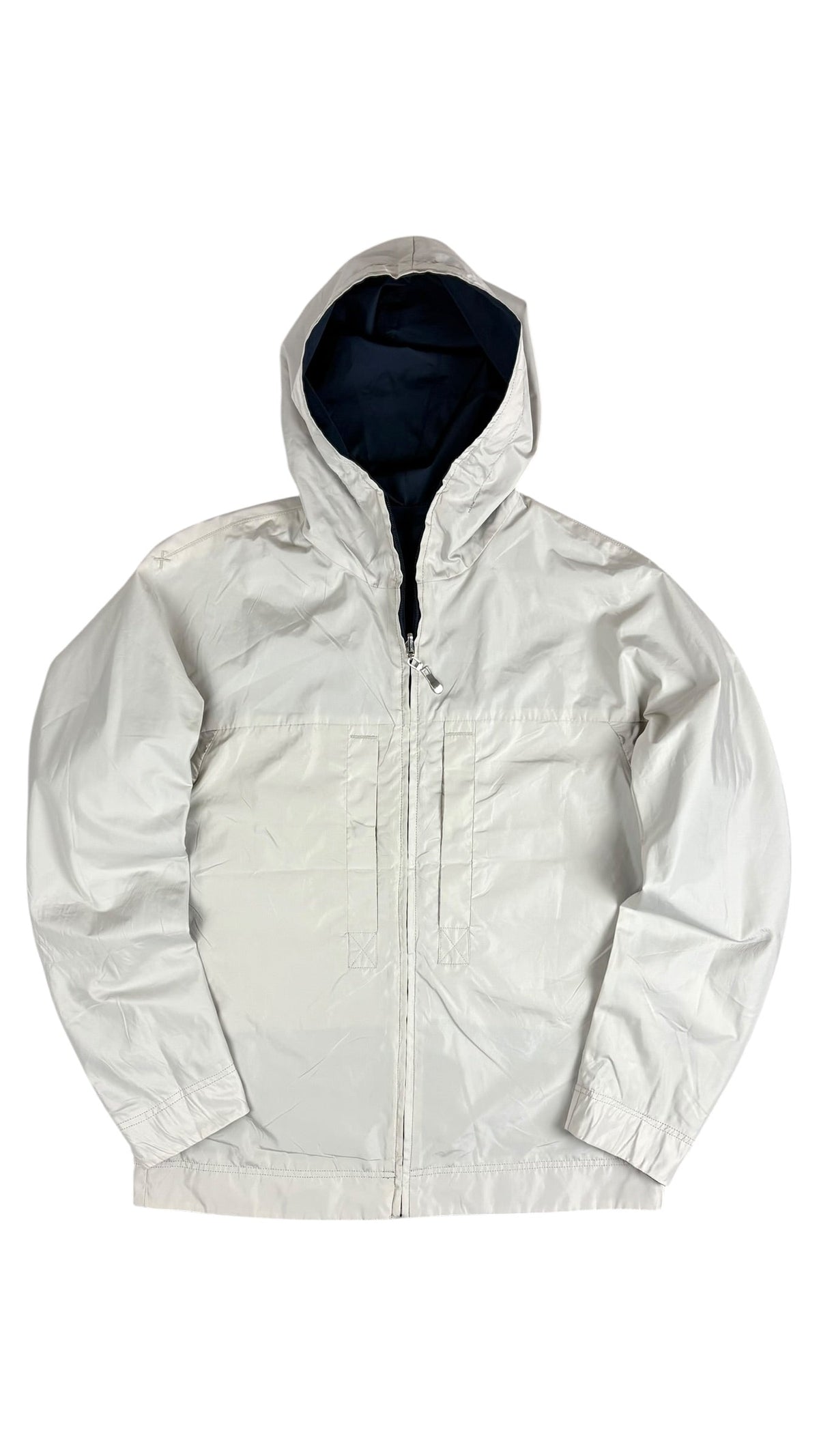 Veste Prada marine / beige taille 46 - Logo et étiquette