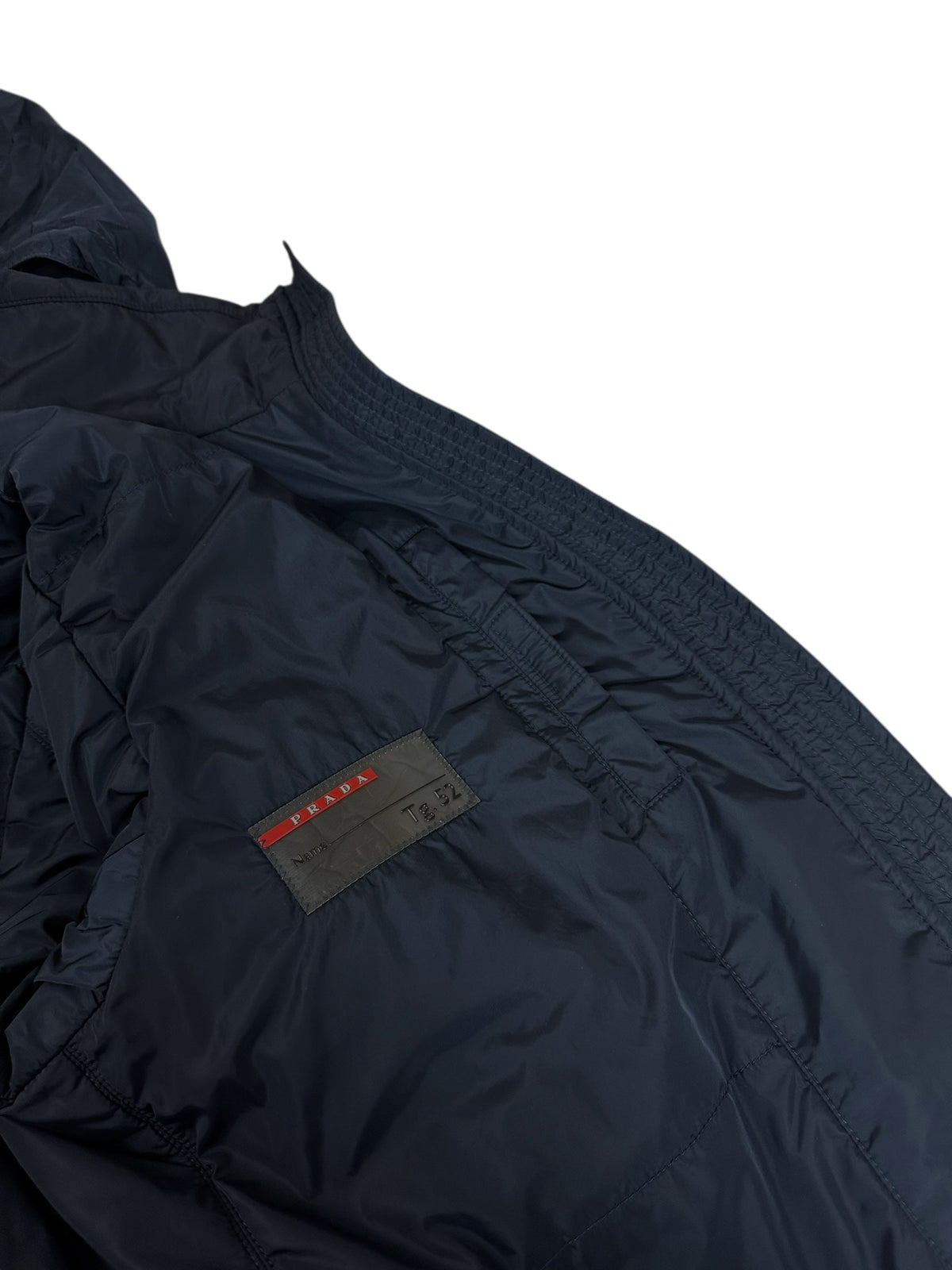 Veste Prada marine taille 52 - Logo et étiquette