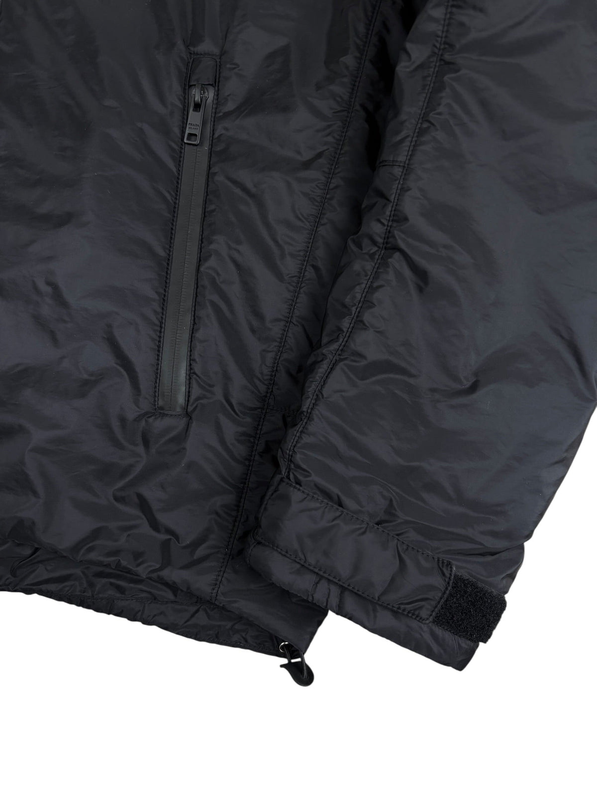 Veste PRADA noir taille 52 - Logo et étiquette