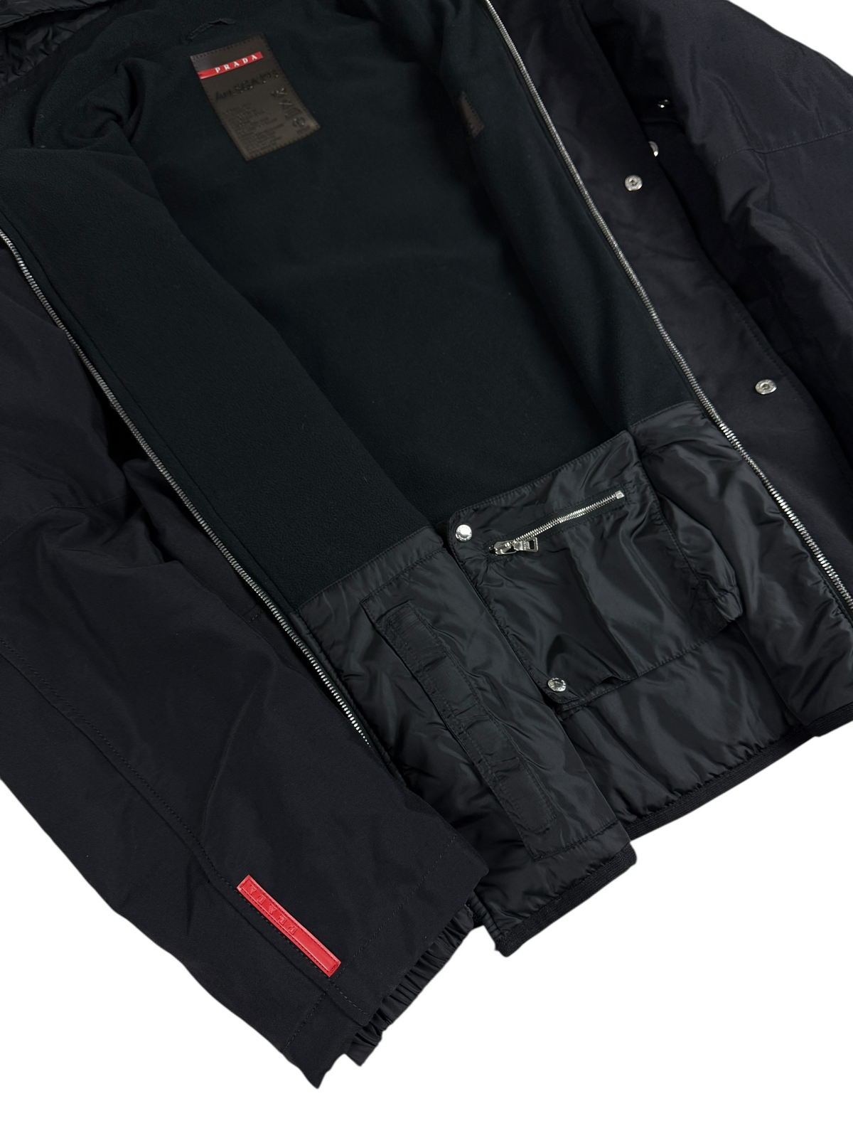 Veste Prada noir taille 52 - Logo et étiquette