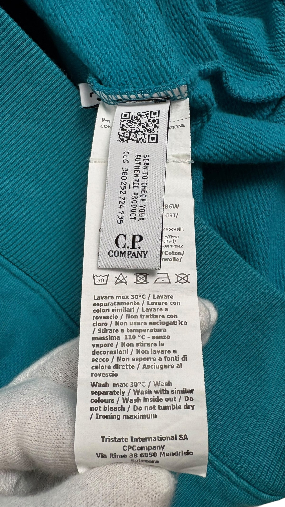 Pull Crewneck C.P Company bleu taille L - vue 4/4