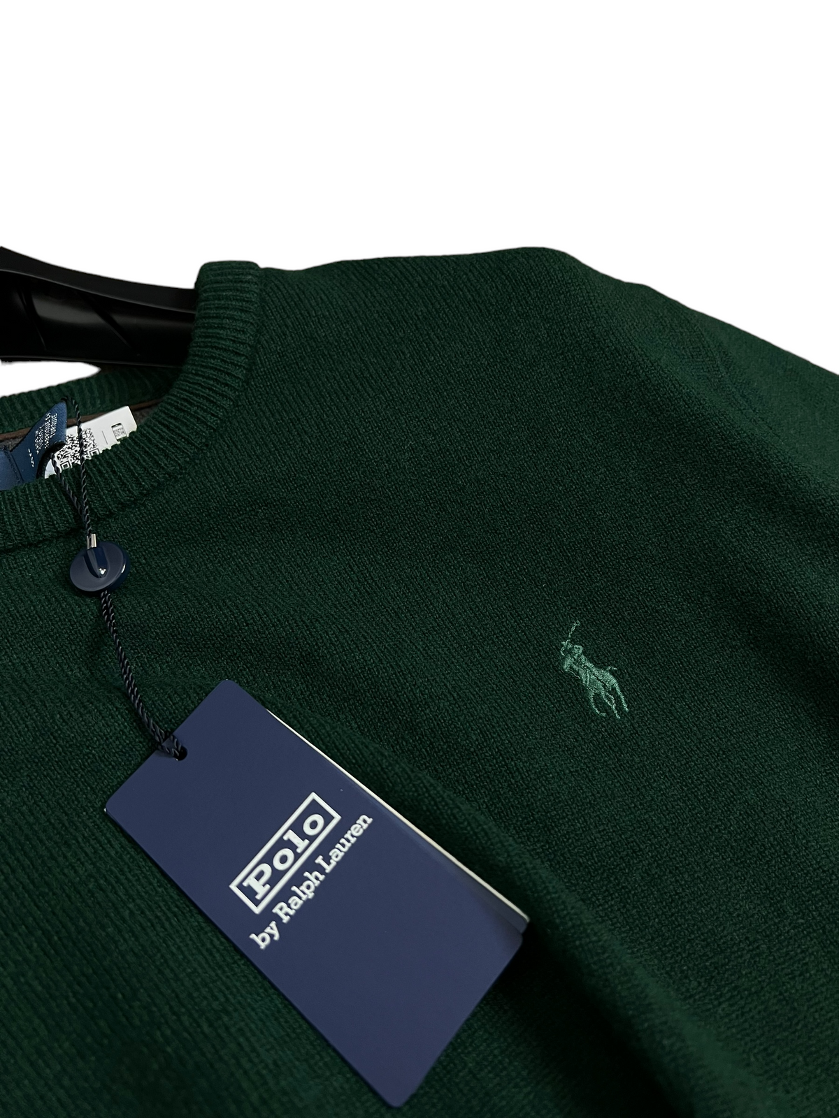 Pull Crewneck Ralph Lauren vert, vue de dos — vue 2