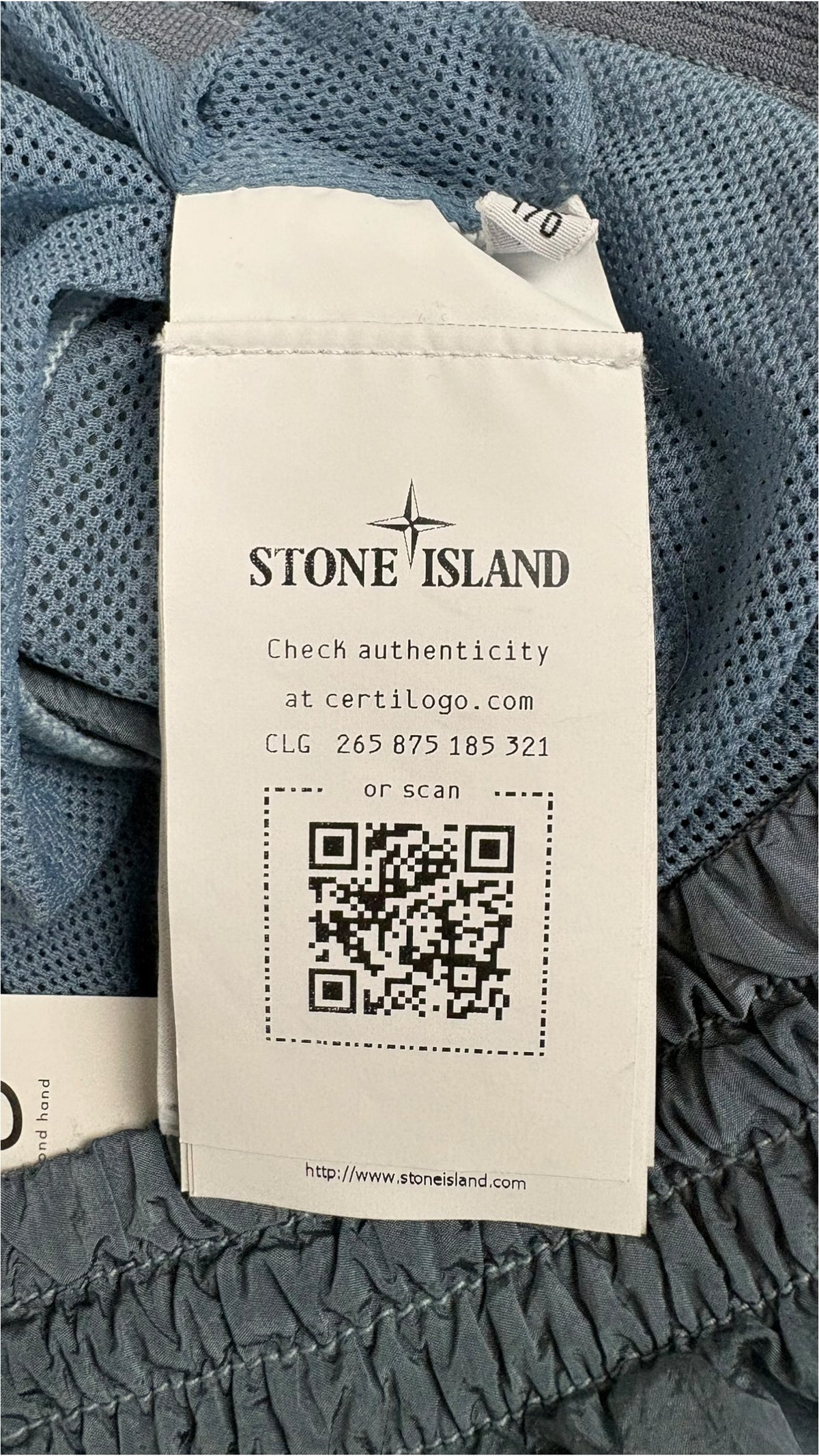 Short De Bain Stone Island Nylon Métal bleu Collection 2026 - vue 5/5