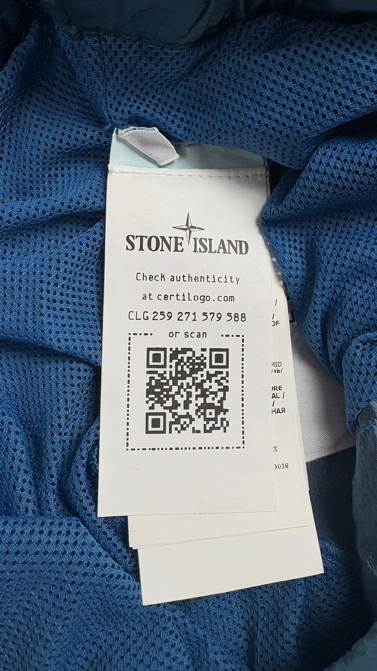Short De Bain Stone Island Nylon Métal bleu taille S Neuf - vue 5/5