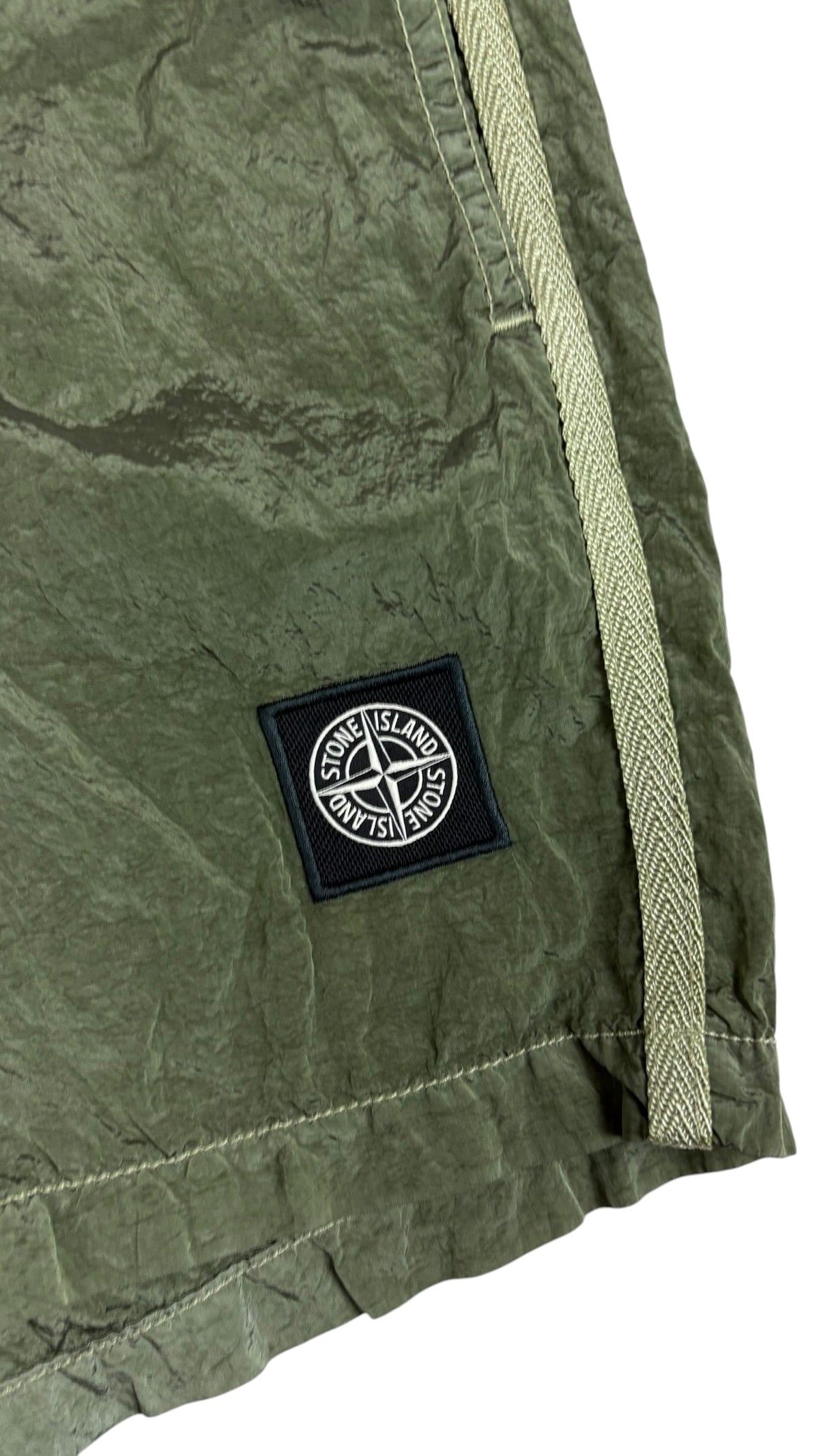 Short De Bain Stone Island Nylon Métal kaki Collection 2026 - vue 3/5