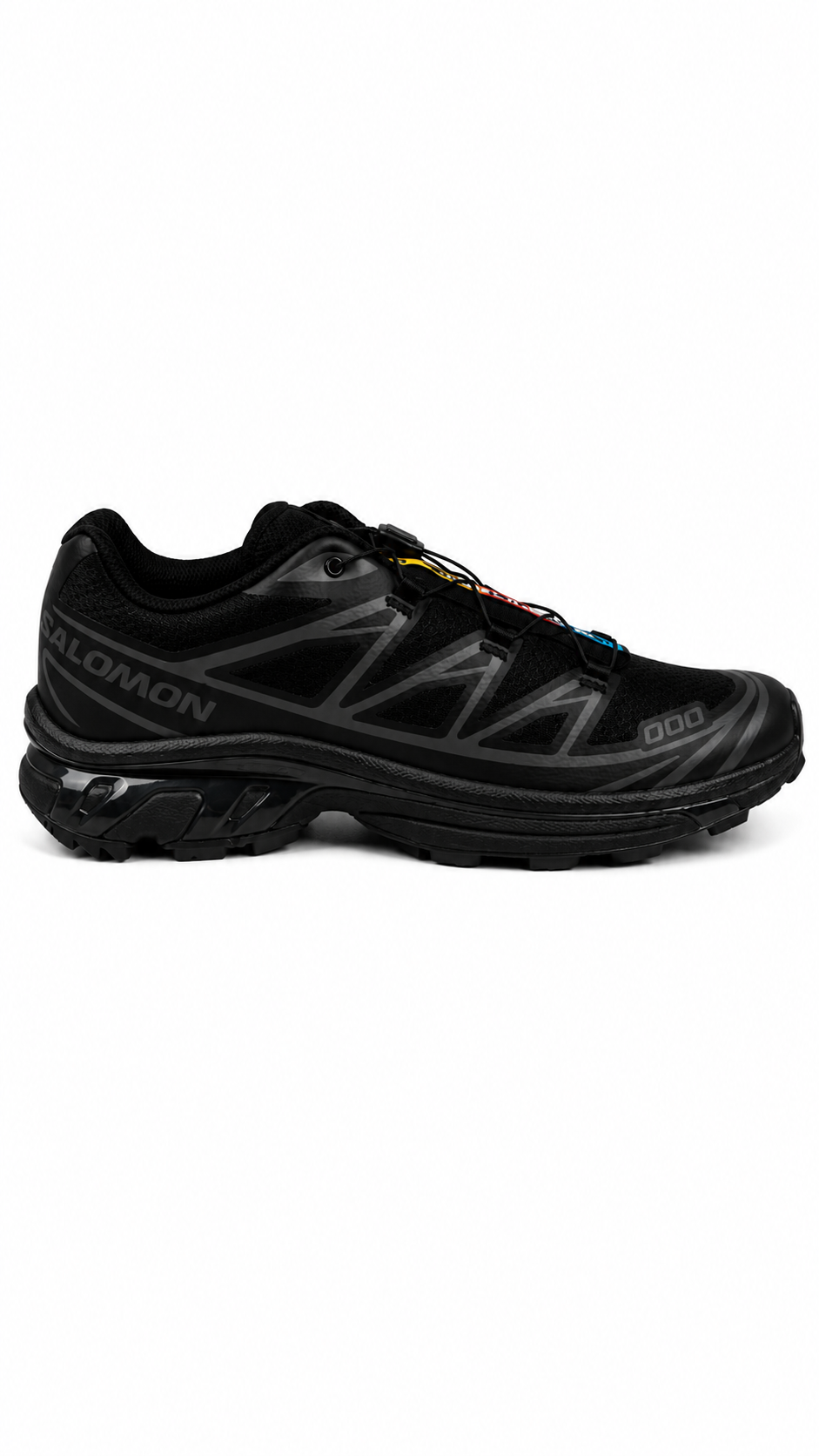 Sneakers Salomon XT-6 Black/Phantom noires - vue principale de face