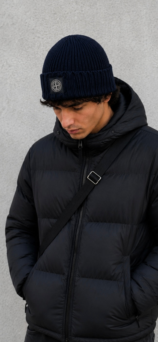 Bonnet Stone Island marine taille UNI, autre angle — vue 2