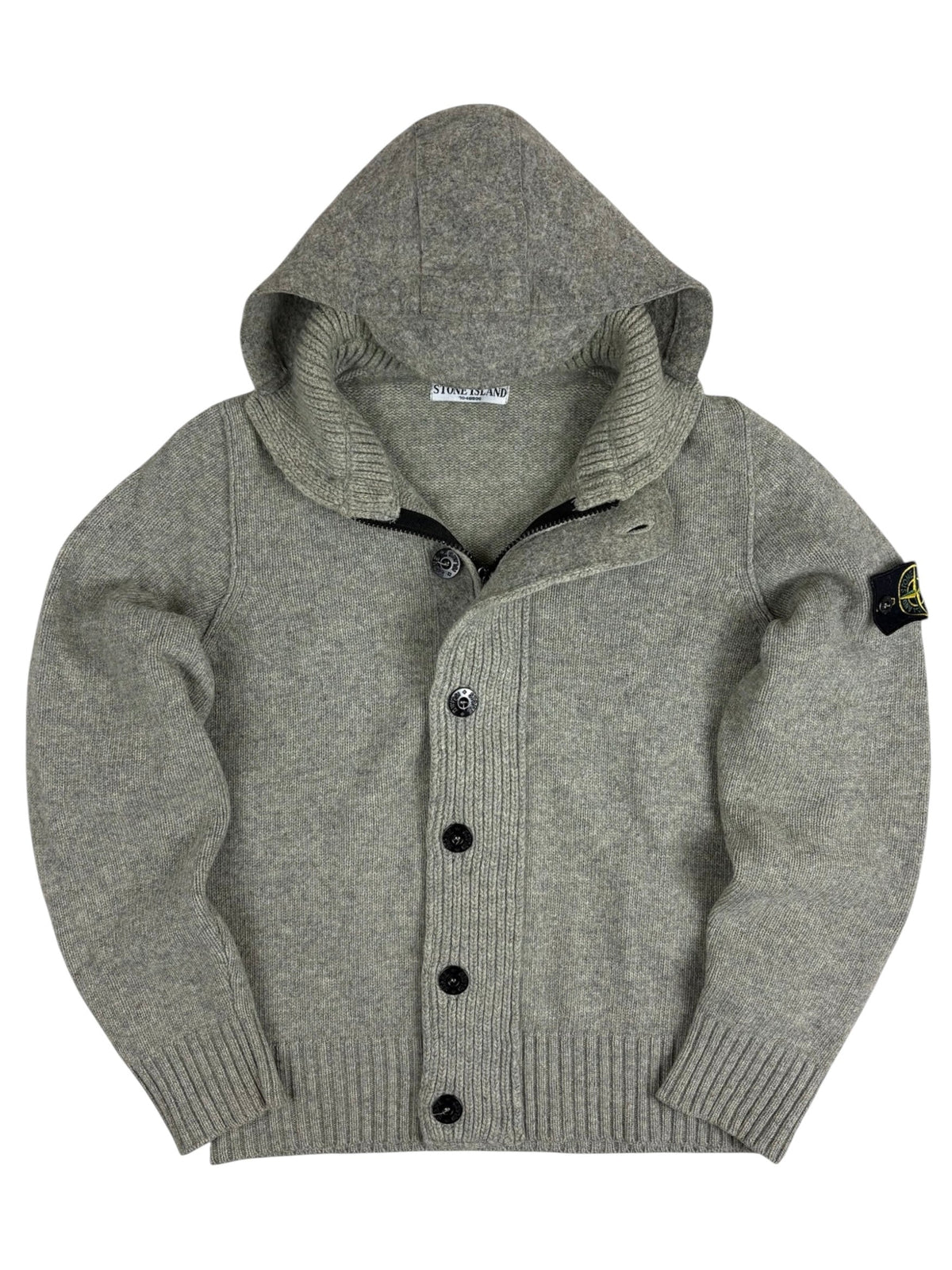 Cardigan Stone Island gris taille S - Vue de face