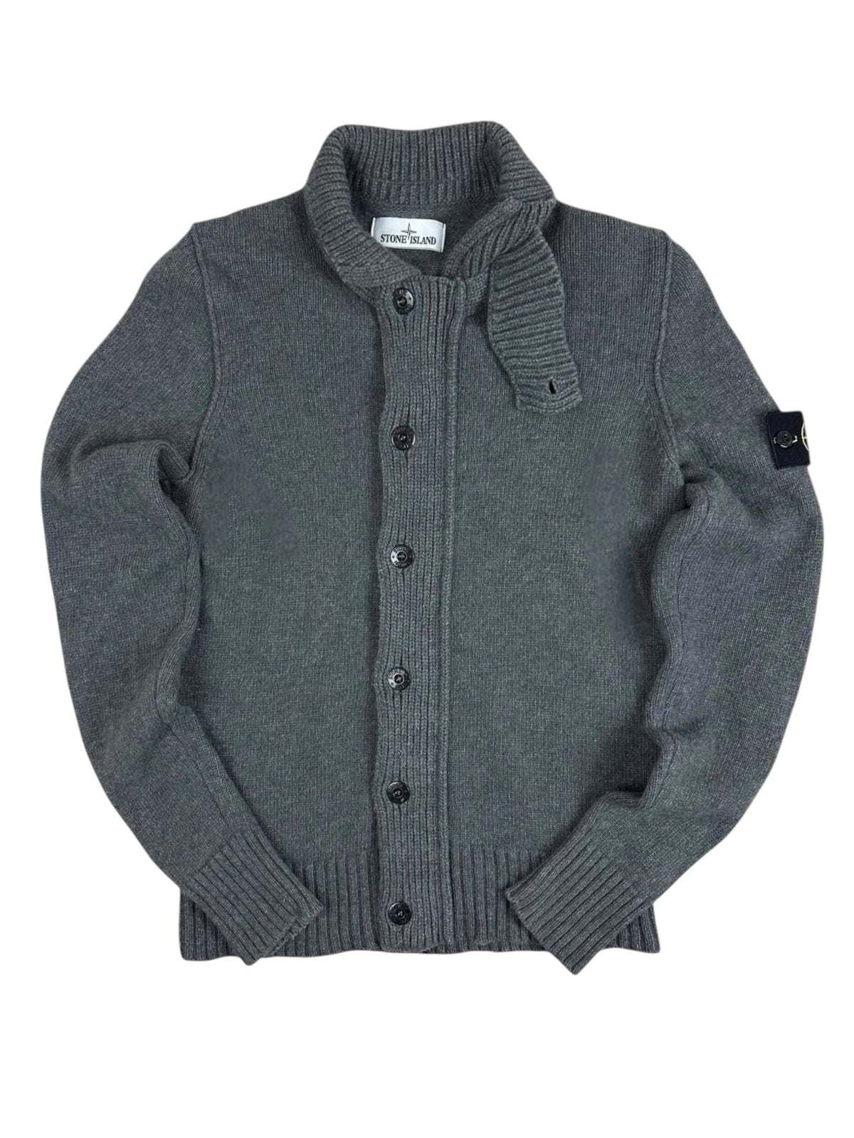 Cardigan Stone Island gris taille S - Vue de face