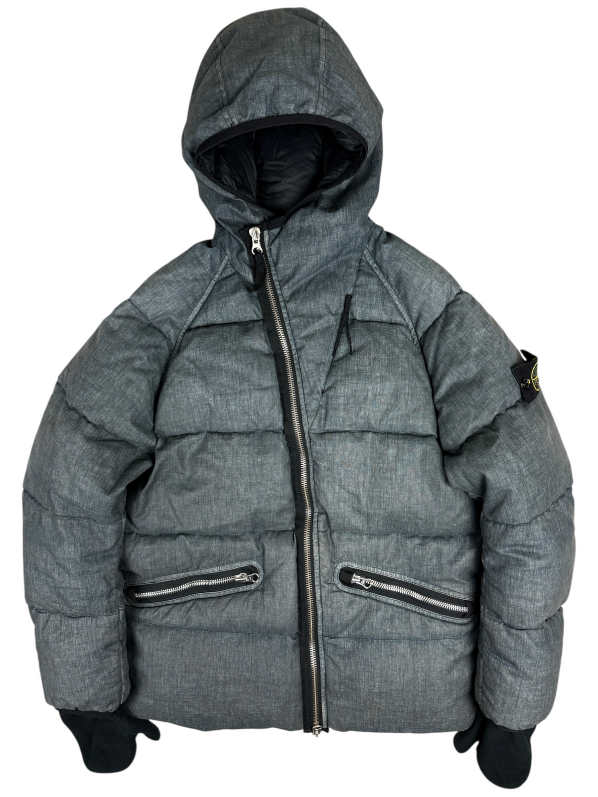 Doudoune Stone Island gris taille S - Vue de face