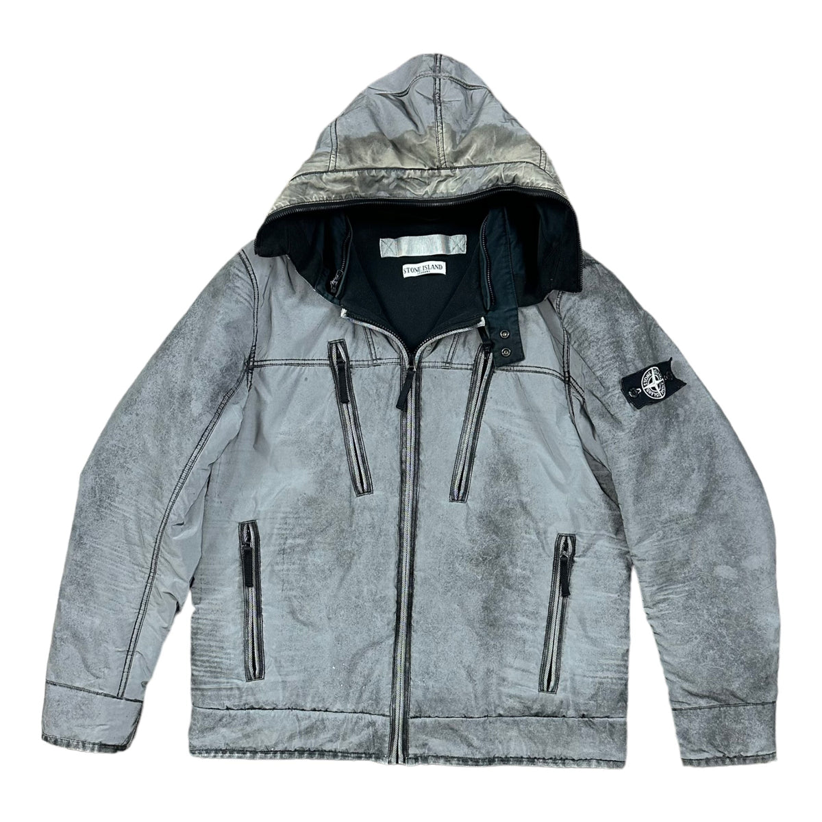 DOUDOUNE À CAPUCHE STONE ISLAND LIQUID REFLECTIVE - NB08