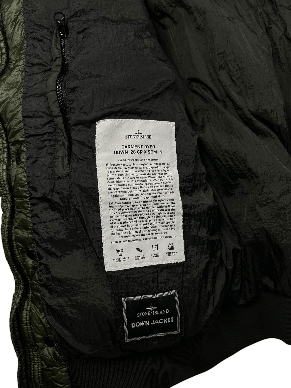 DOUDOUNE STONE ISLAND GARMENT DYED - NB08 SHOP