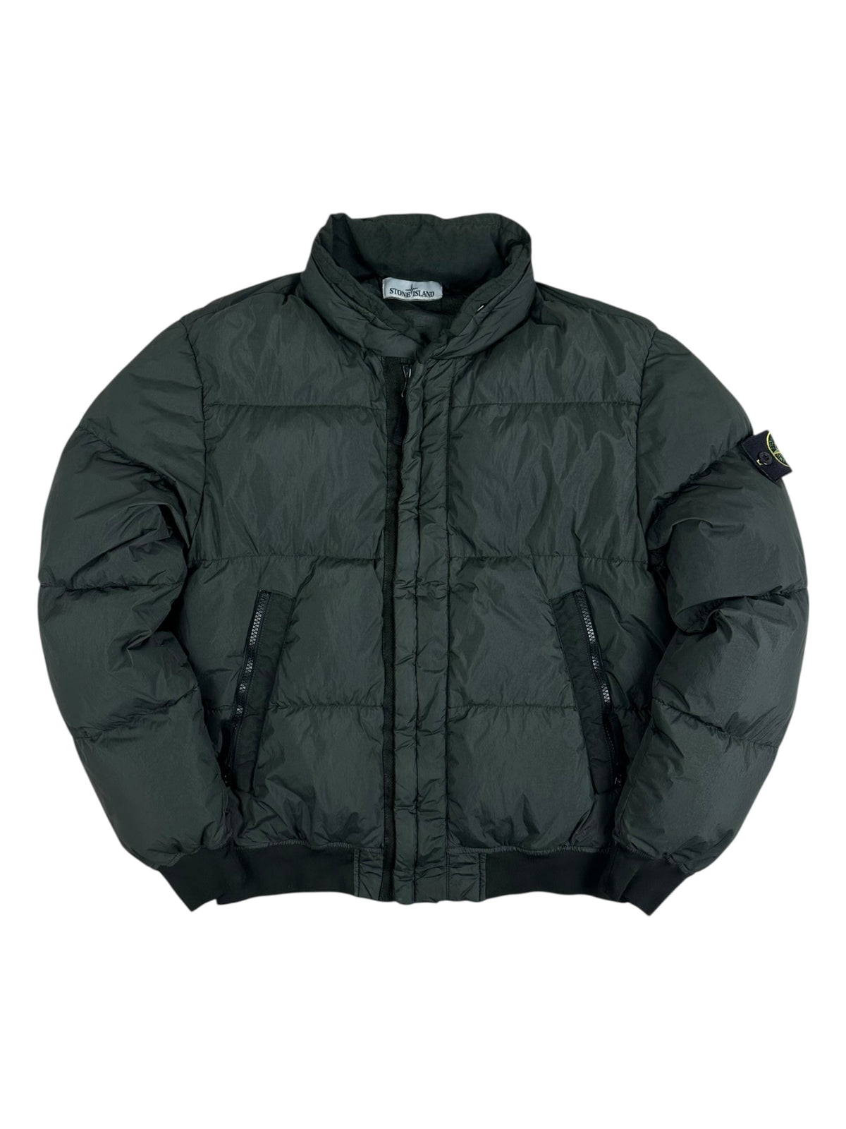 Doudoune Stone Island kaki taille S - Vue de face