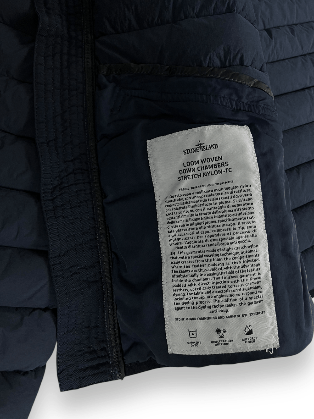 DOUDOUNE STONE ISLAND LOOM WOVEN DOWN CHAMBERS STRETCH NYLON - TC - NB08 SHOP