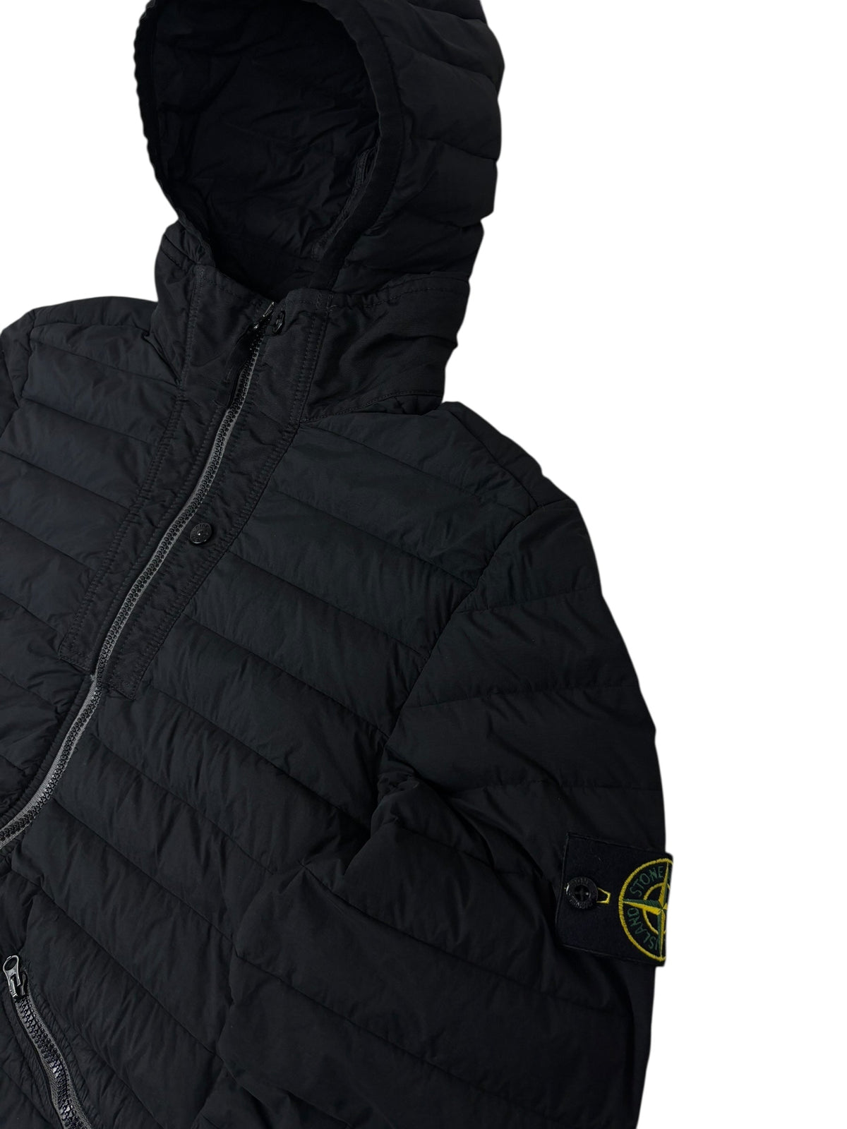 Doudoune Stone Island noir taille L - Vue de dos