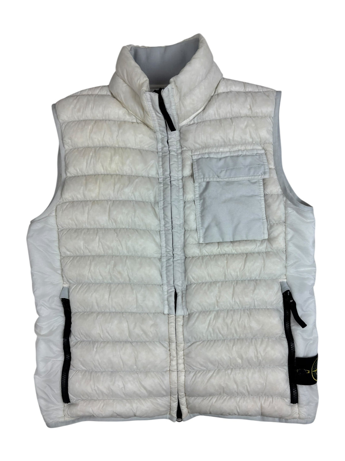 Gilet Stone Island blanc taille M - Vue de face
