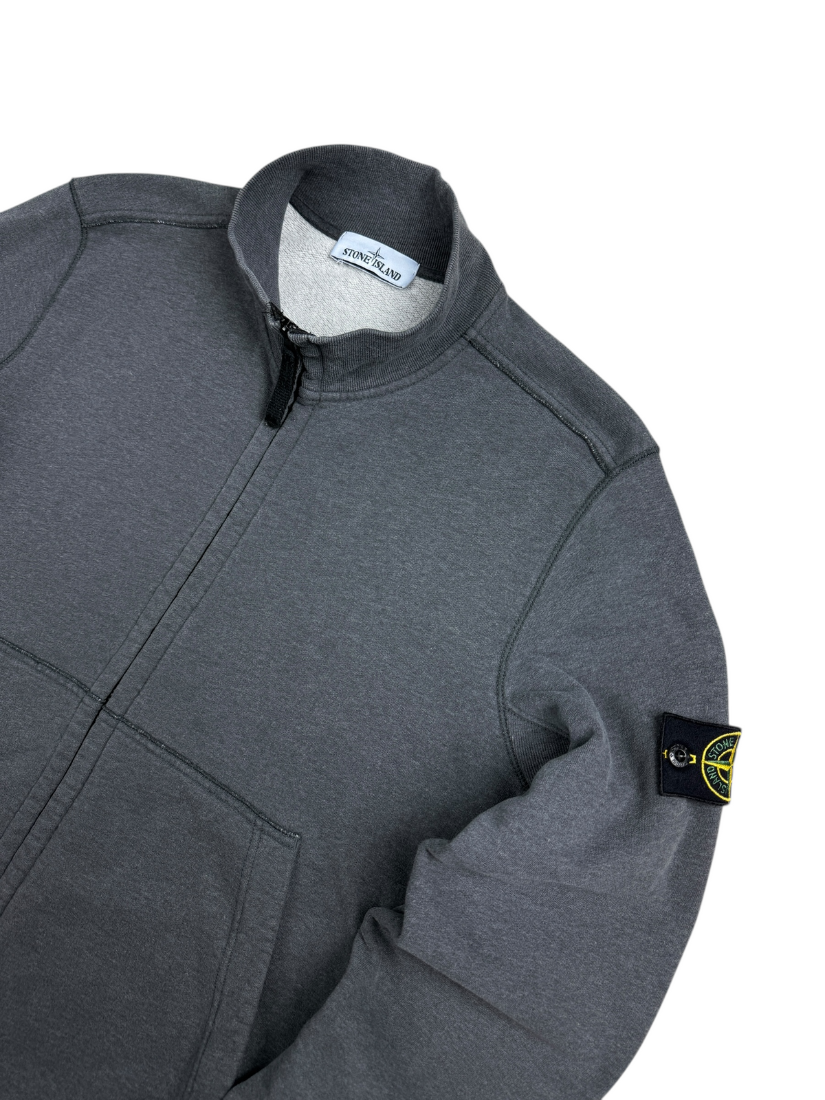 Gilet Stone Island gris taille L - Vue de dos
