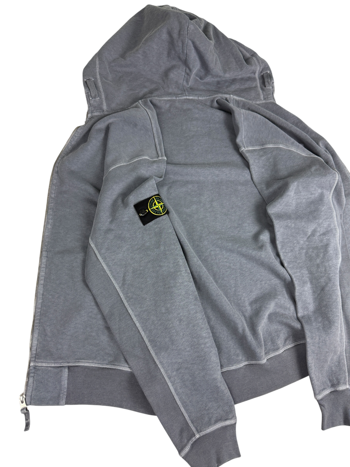 Gilet Stone Island gris taille M - Vue de dos