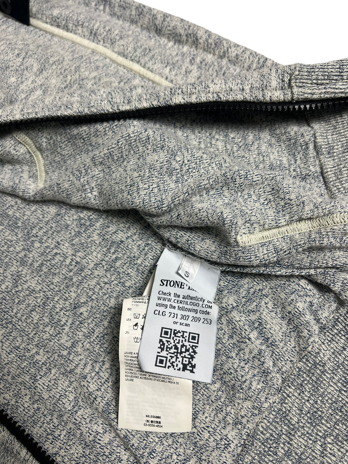 Gilet Stone Island gris taille S - Vue côté