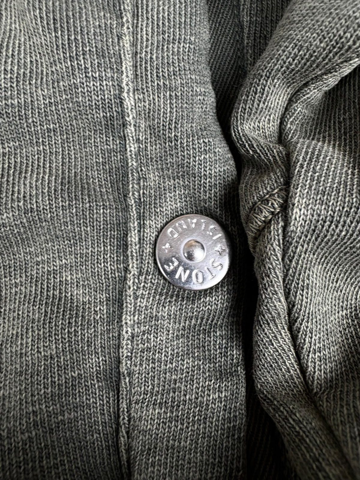 Gilet Stone Island kaki taille M - Détail