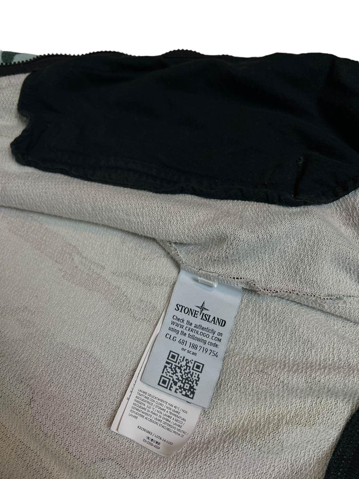 Gilet Stone Island kaki taille S - Vue côté