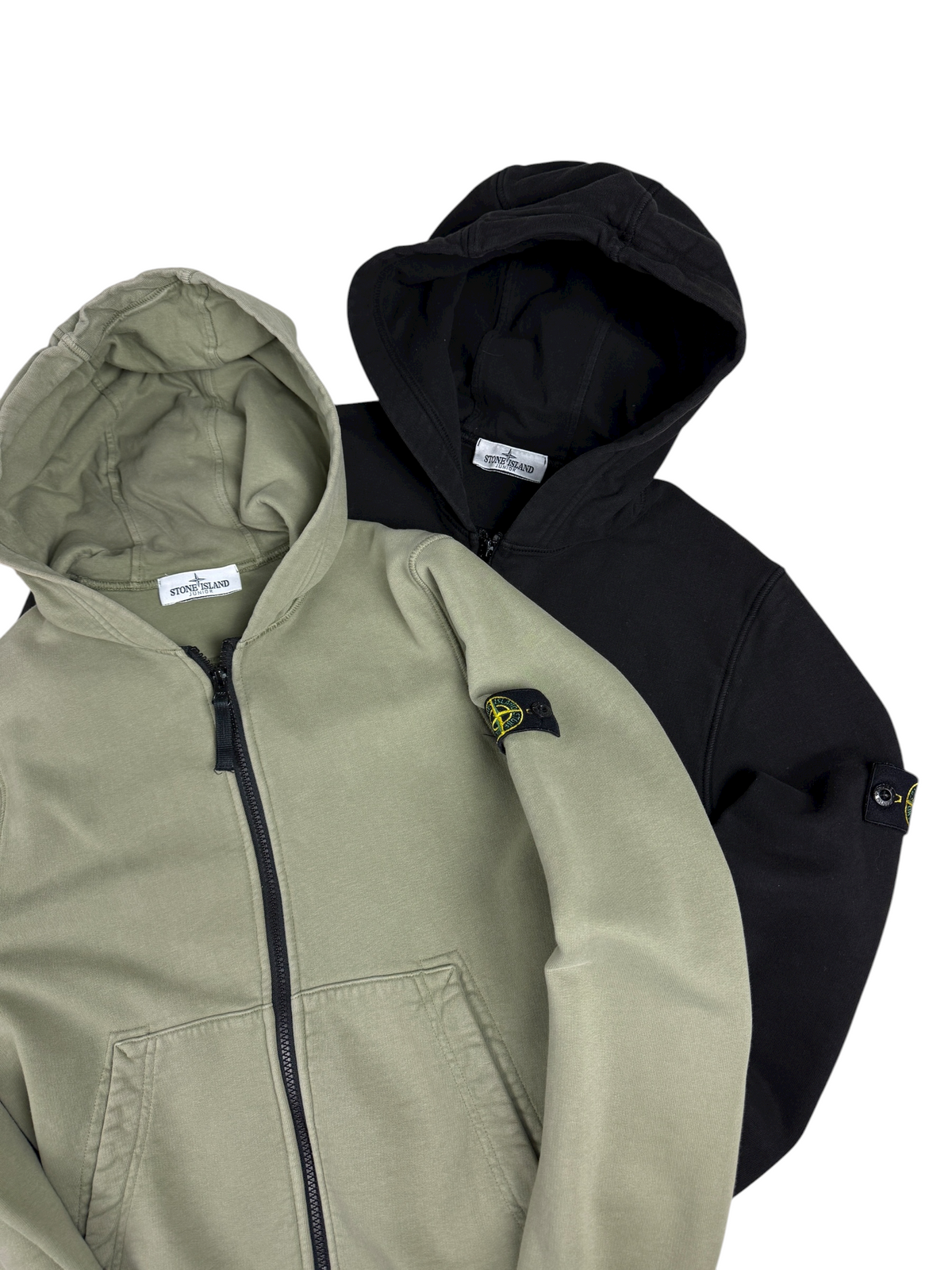 Gilet Stone Island noir taille 12 ans - Vue de dos