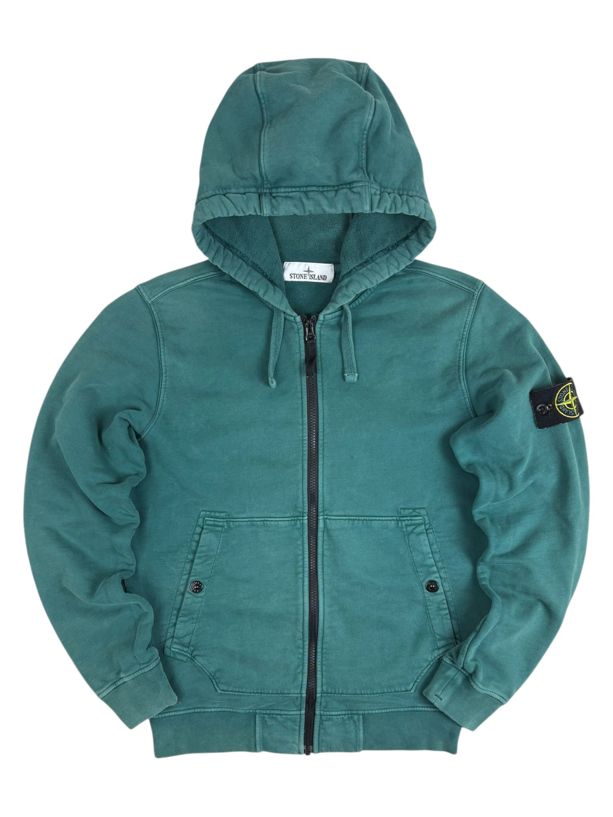 Gilet Stone Island vert pétrole taille S - Vue de face