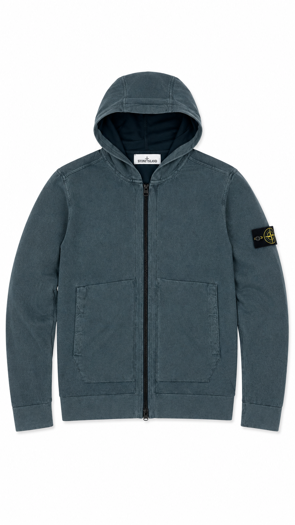 Gilet Zippé à Capuche Stone Island gris taille S, seconde main authentifiée NB08 — vue 1