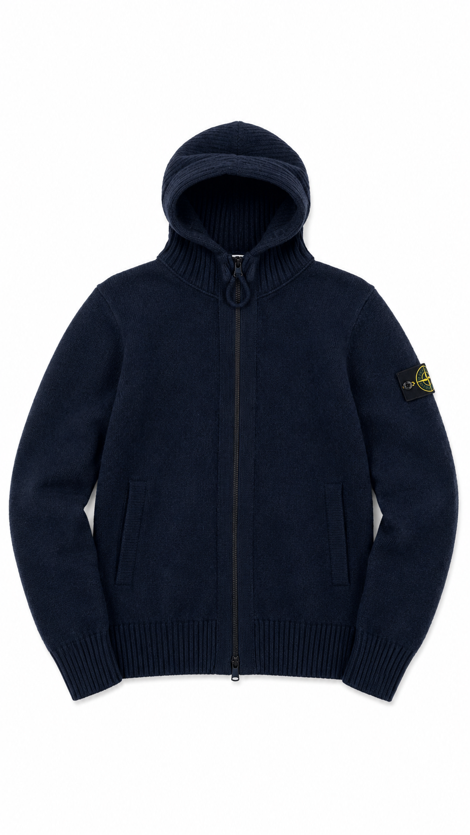 Gilet Zippé à Capuche Stone Island marine taille L, seconde main authentifiée NB08 — vue 1