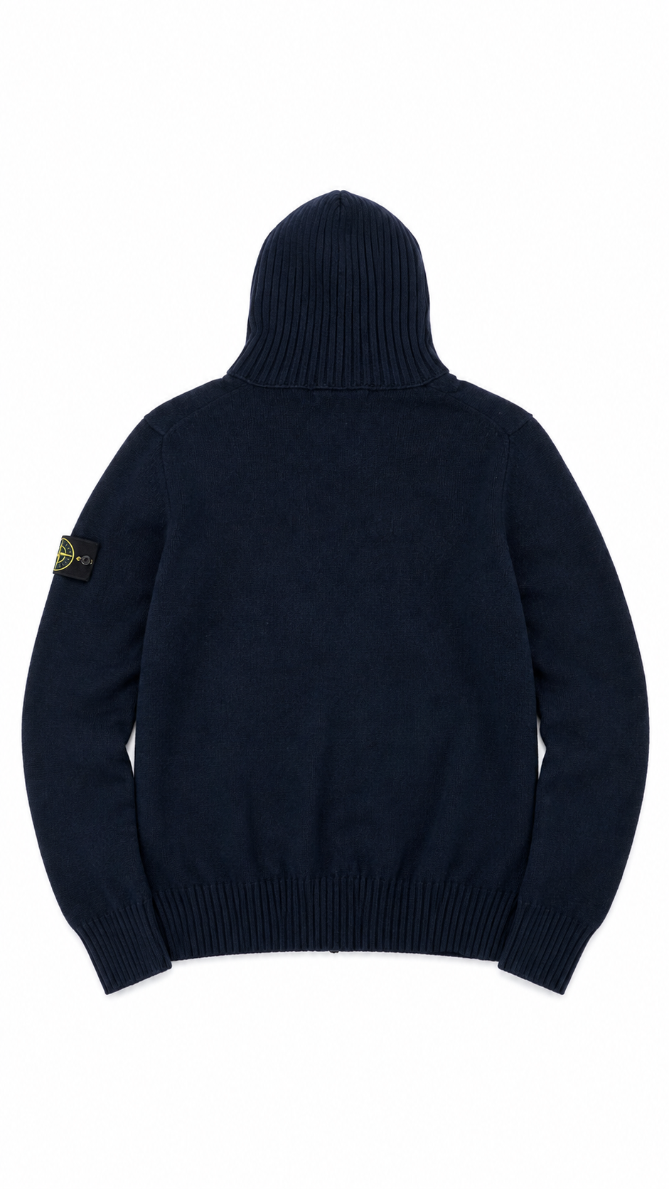 Gilet Zippé à Capuche Stone Island marine, vue de dos — vue 2