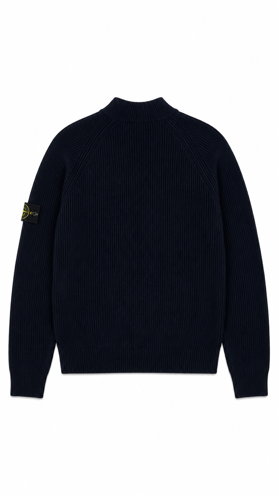 Gilet Zippé Stone Island marine, vue de dos — vue 2