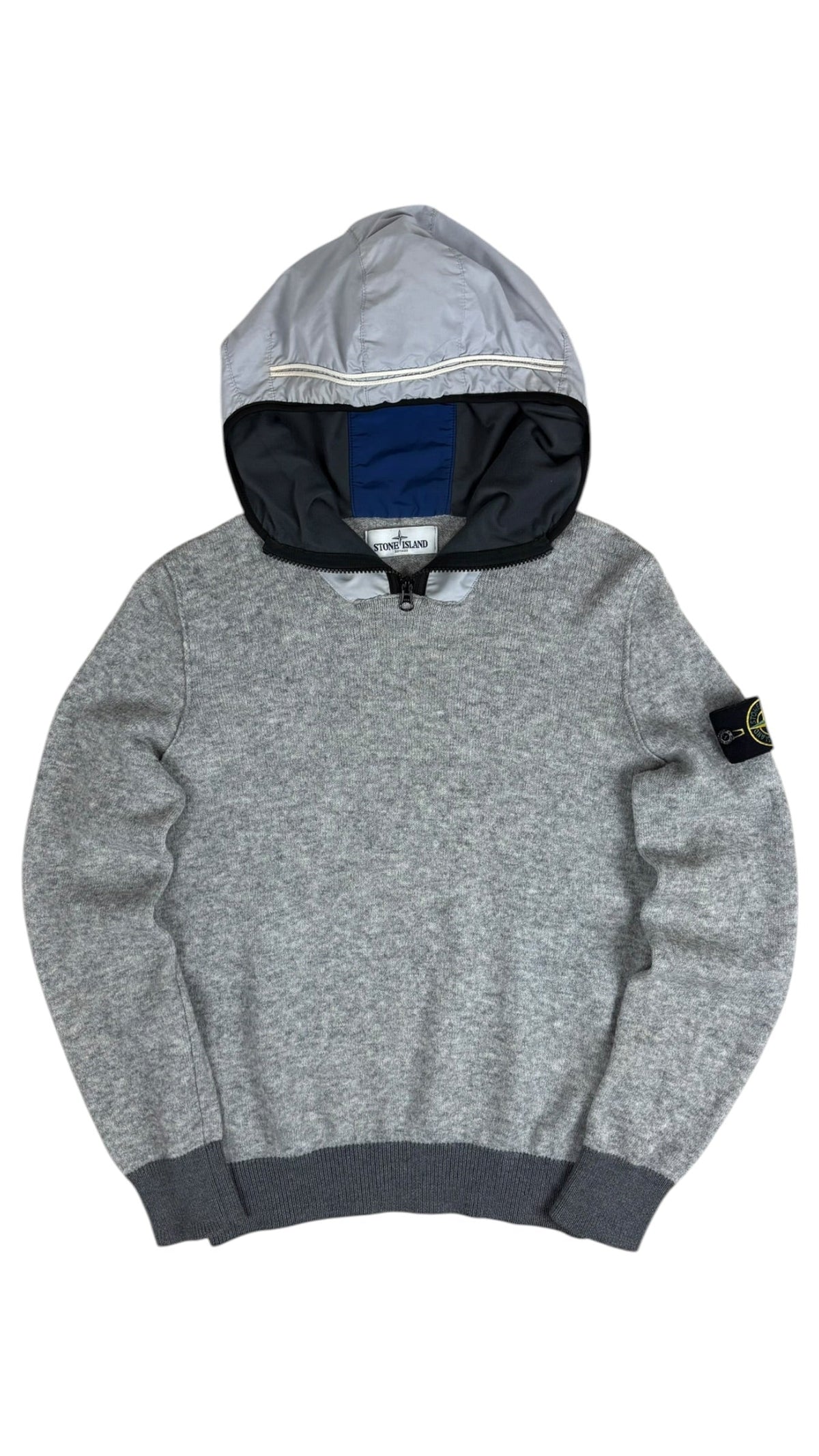 Hoodie Stone Island gris taille M - Vue de face