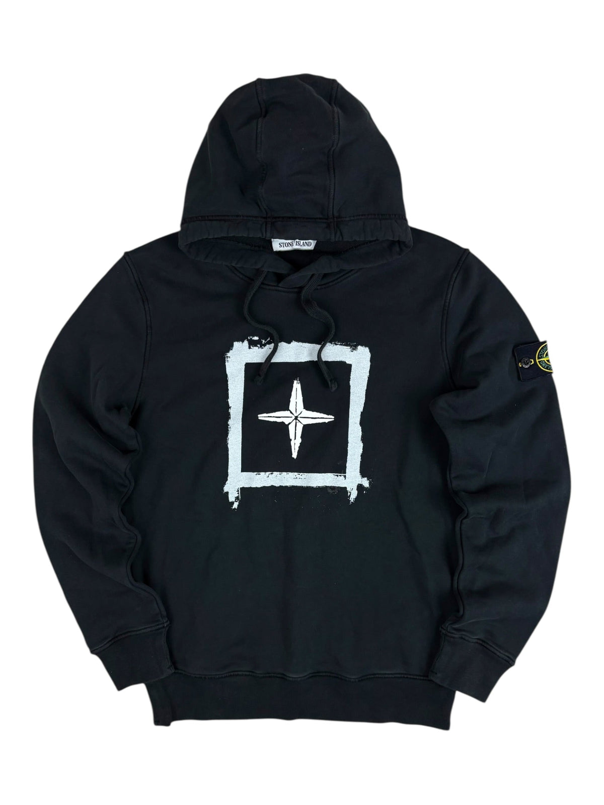 Hoodie Stone Island noir taille M - Vue de face