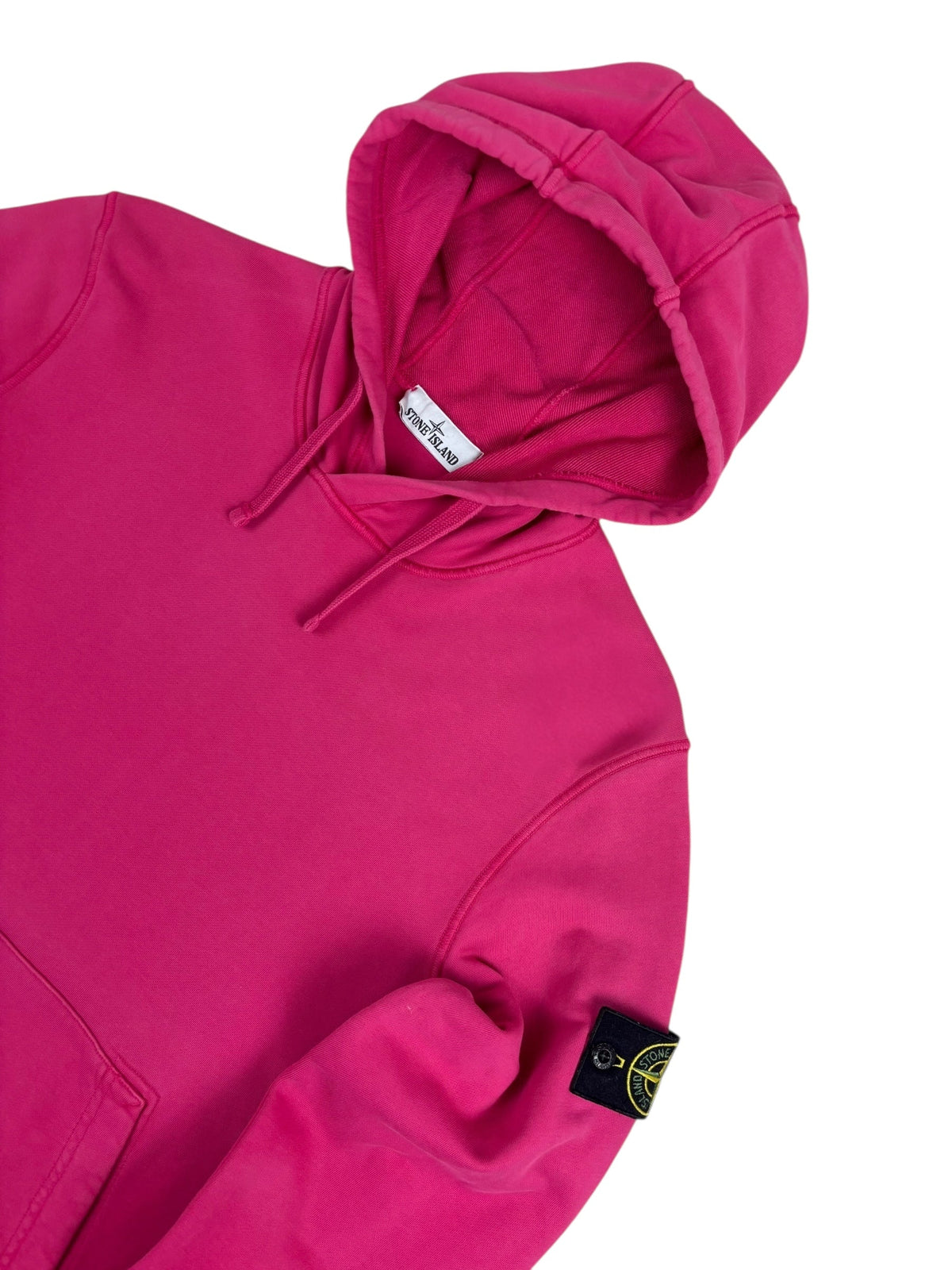 Hoodie Stone Island rose taille L - Vue de dos
