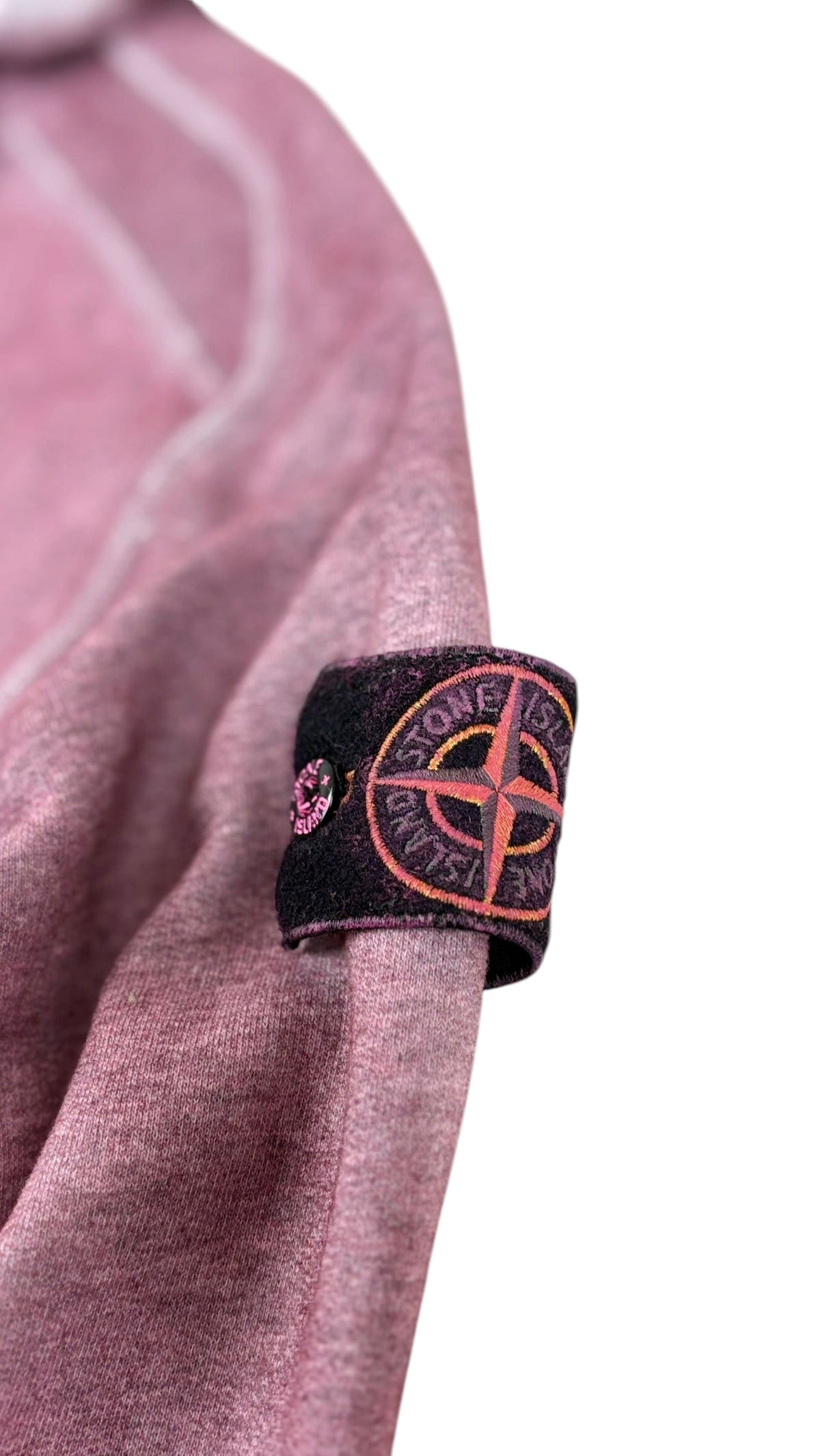 Hoodie Stone Island rose taille L - Vue de dos